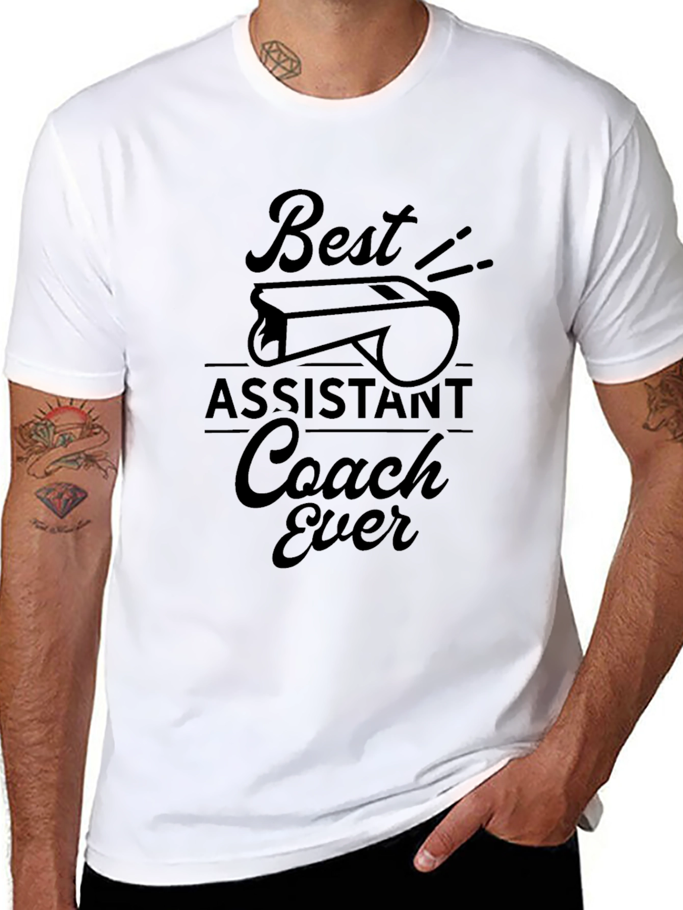 Best Assistant Coach Ever T-Shirt - Black