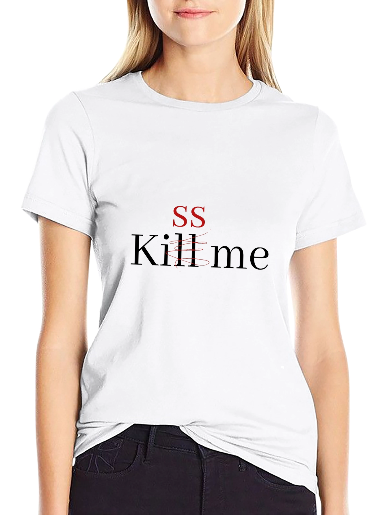 SS Kill Me Graphic Tee - Edgy Statement T-Shirt