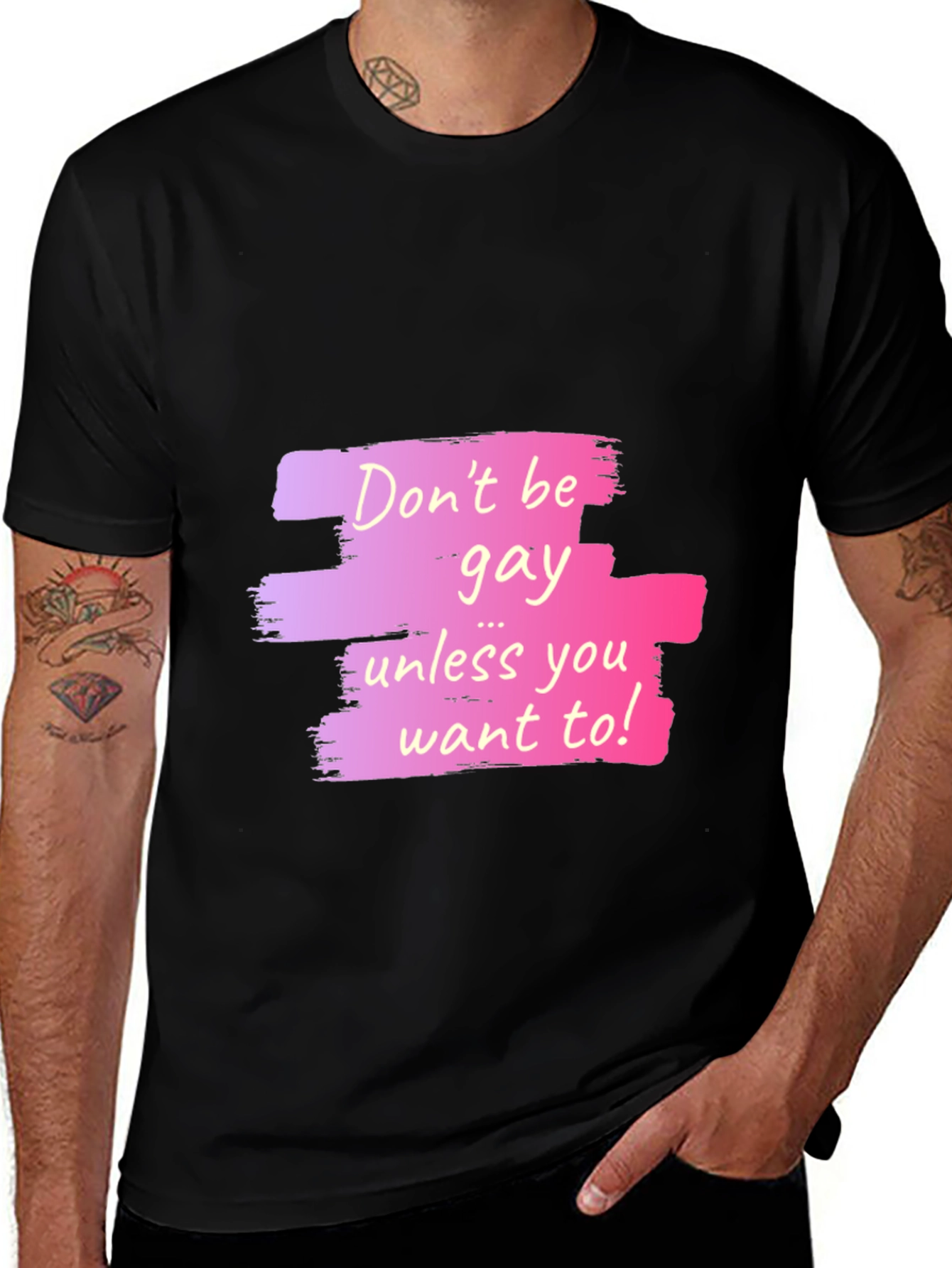 Dont Be Gay Unless You Want To Graphic T-Shirt