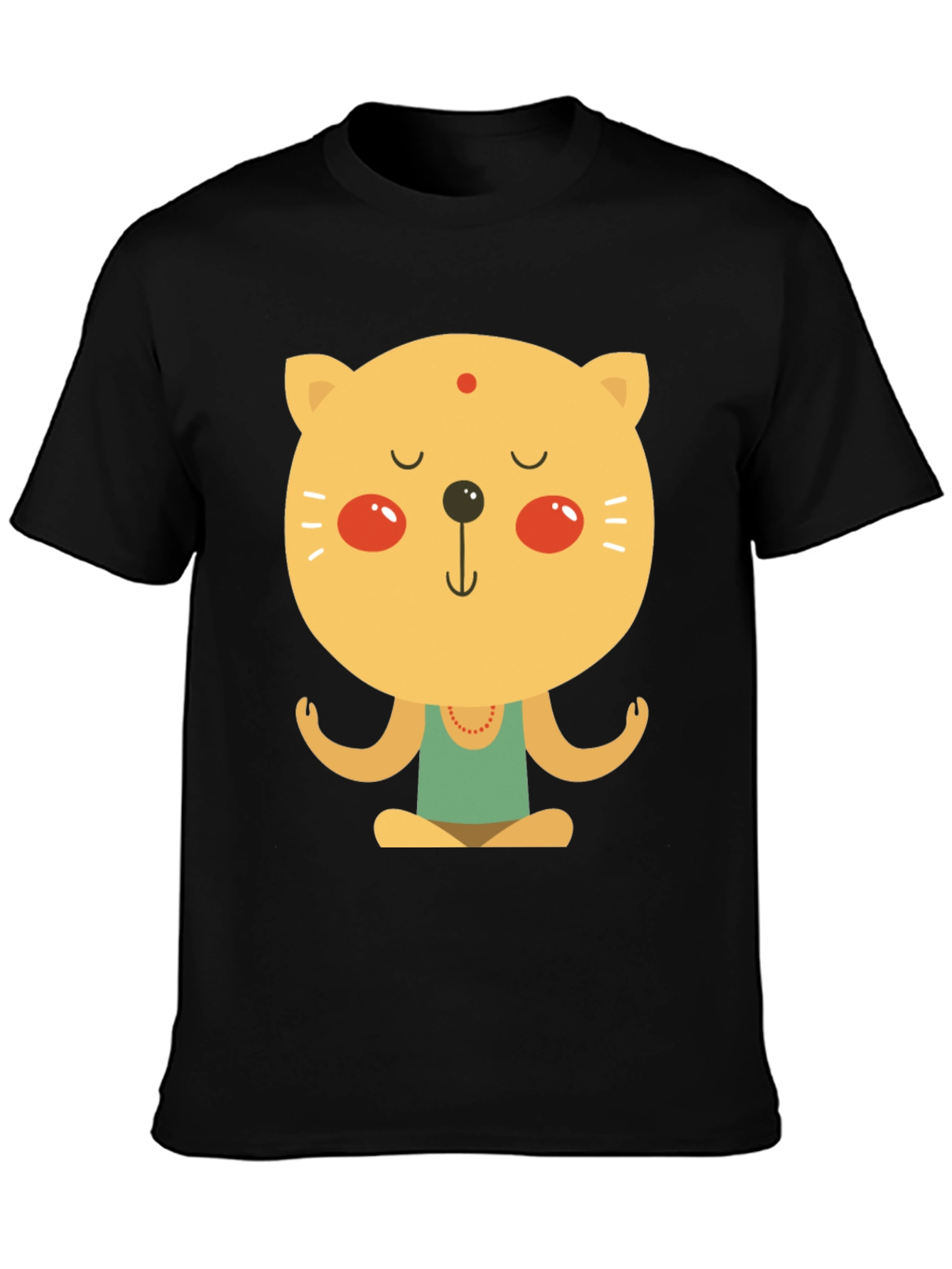 Meditating Cat T-Shirt - Zen Yoga Kitten Tee