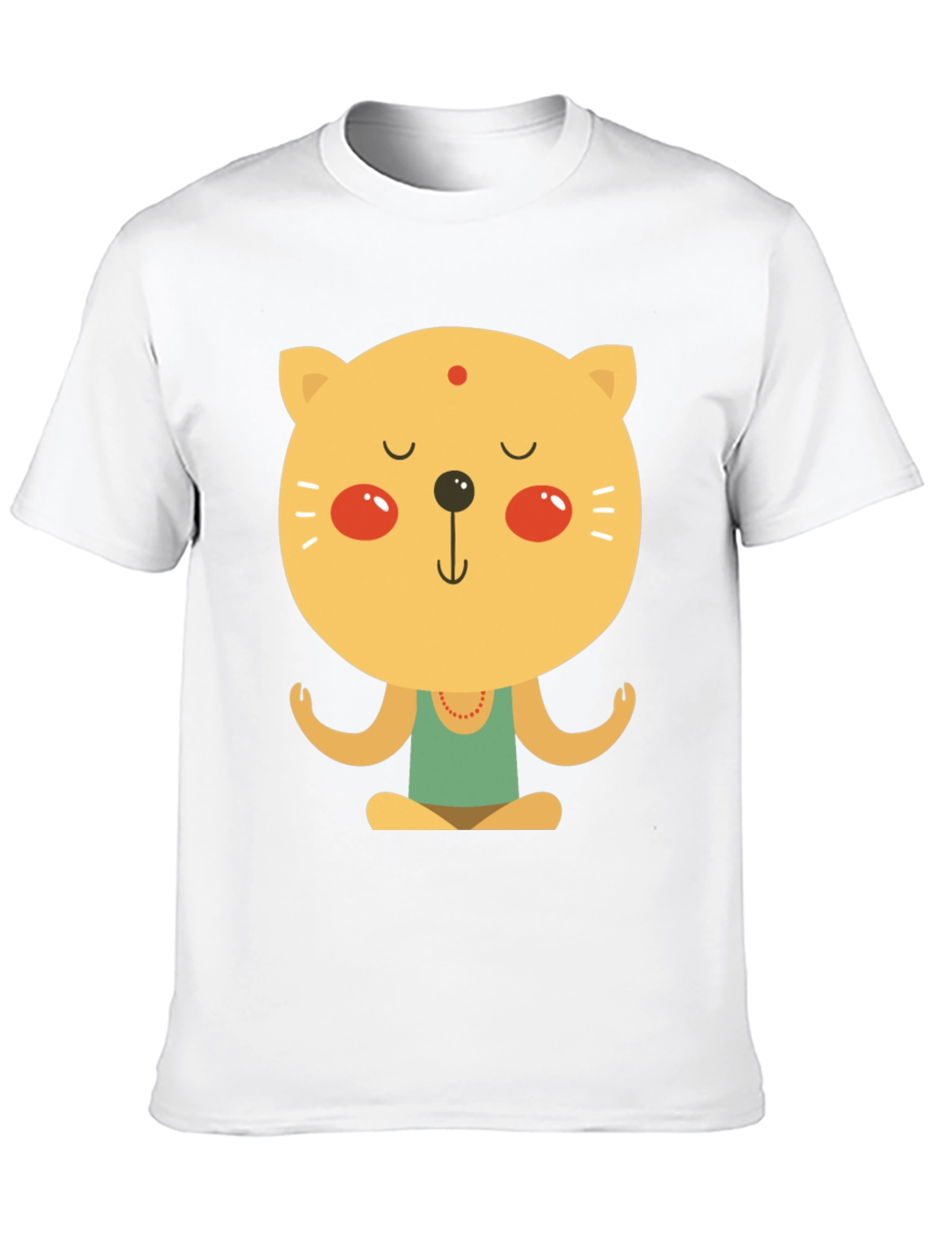 Meditating Cat T-Shirt - Zen Yoga Kitten Tee