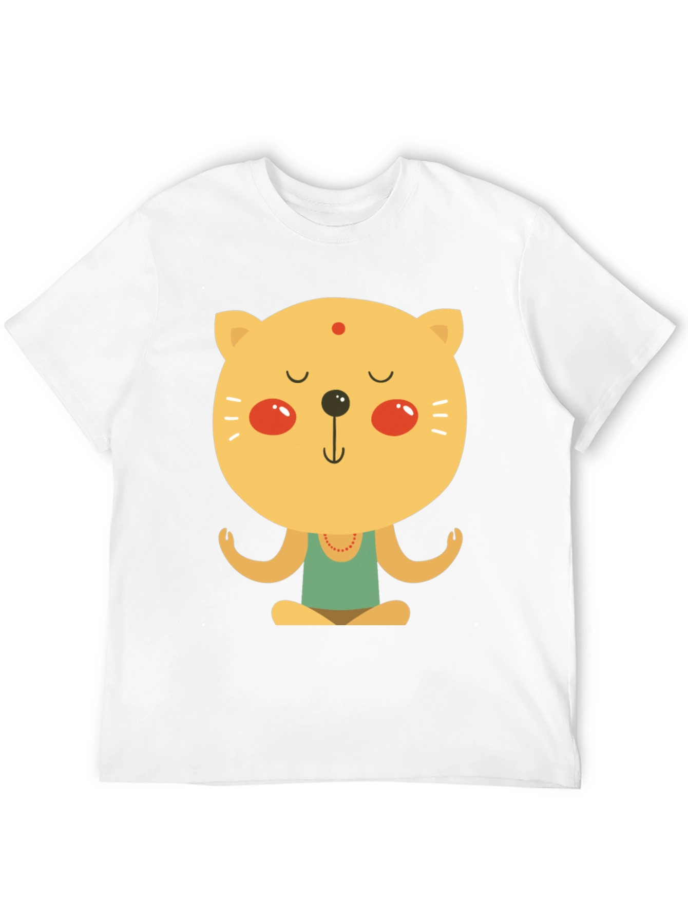 Meditating Cat T-Shirt - Zen Yoga Kitten Tee