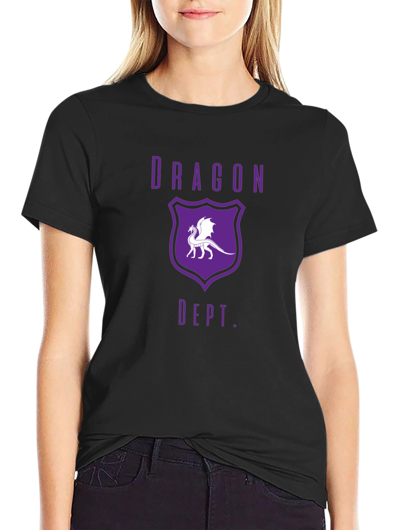 Dragon Dept. Graphic T-Shirt - Black