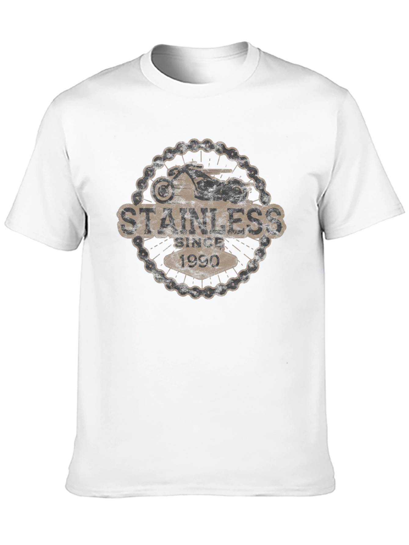 Stainless Since 1990 Motorcycle Graphic T-Shirt