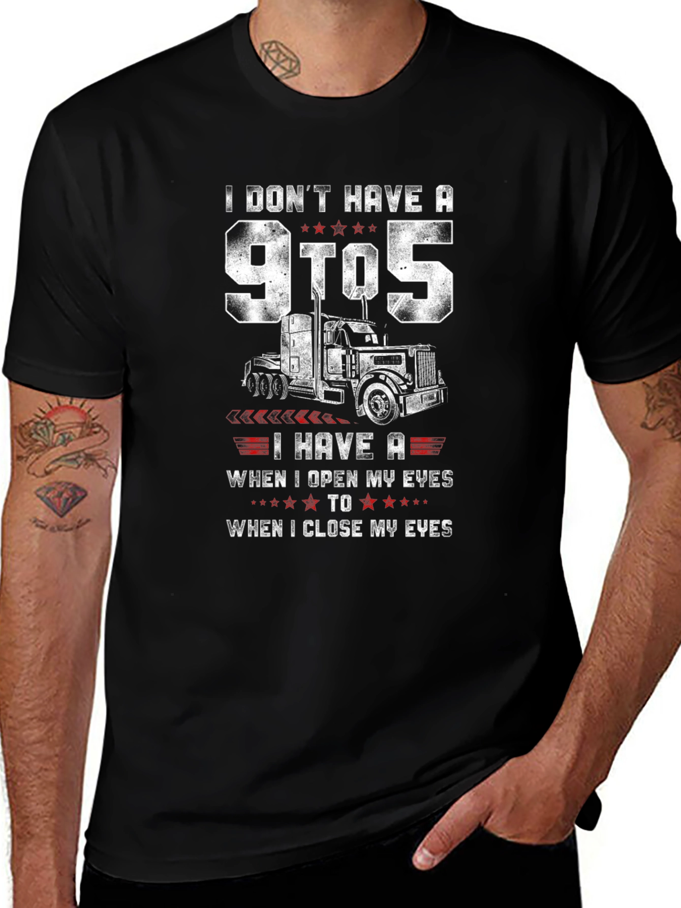 Trucker Lifestyle Graphic Tee - 9 to 5 Alternative