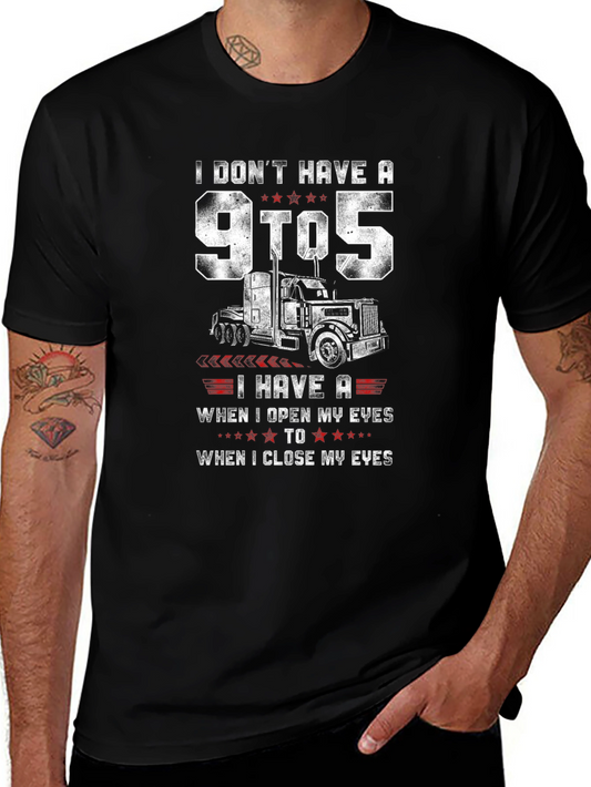 Trucker Lifestyle Graphic Tee - 9 to 5 Alternative