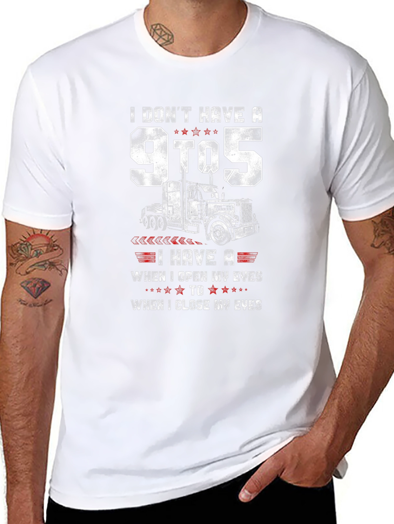 Trucker Lifestyle Graphic Tee - 9 to 5 Alternative