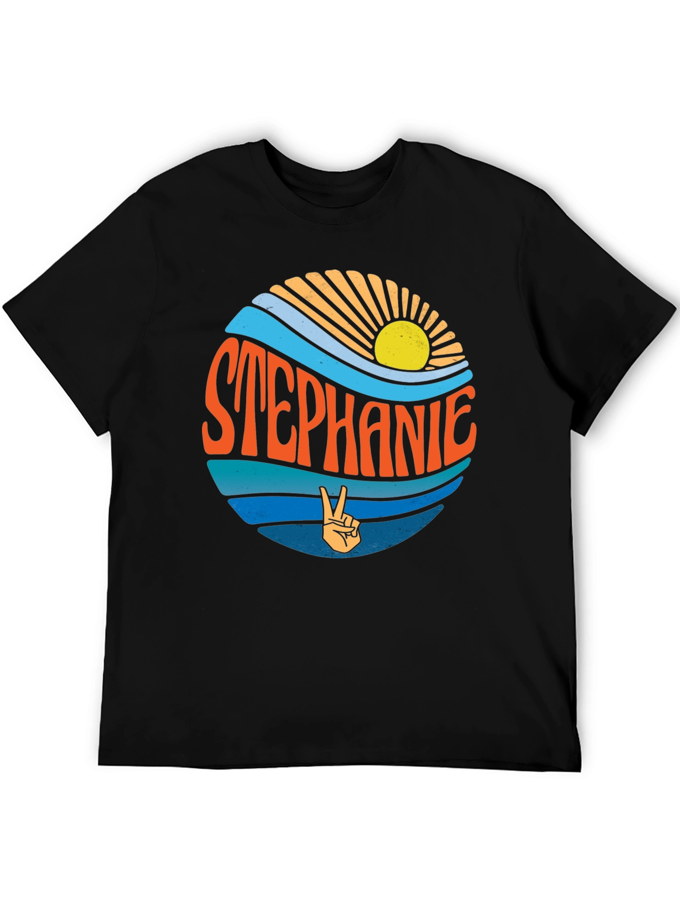 Stephanie Retro T-Shirt - Peace & Sunshine