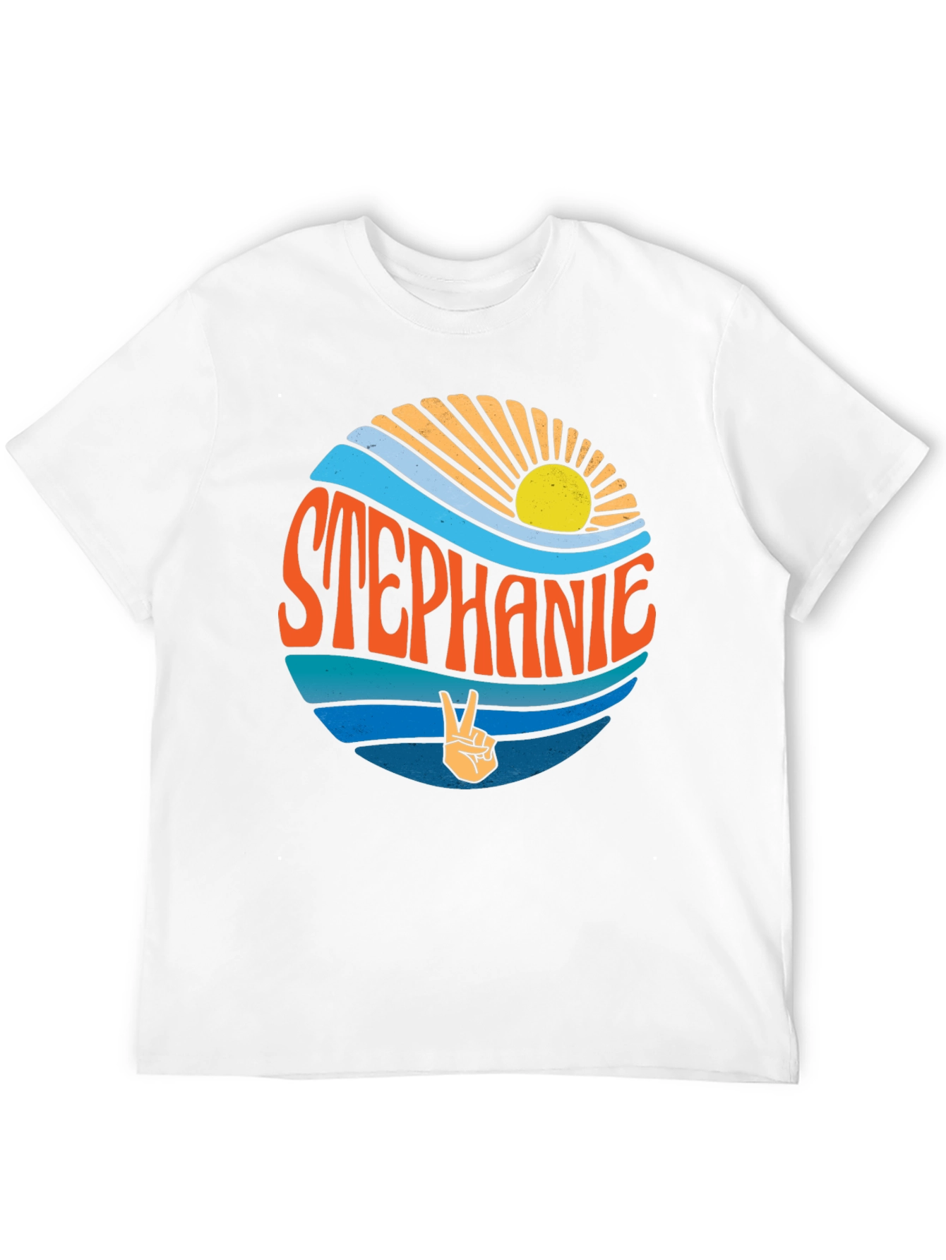 Stephanie Retro T-Shirt - Peace & Sunshine