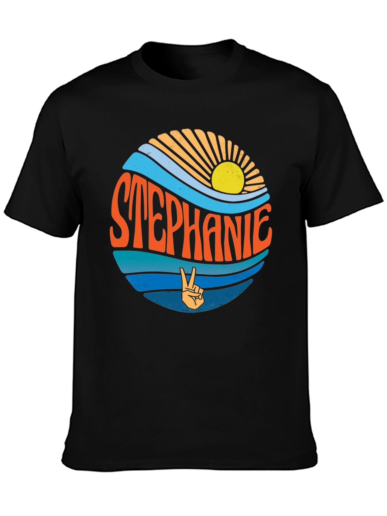 Stephanie Retro T-Shirt - Peace & Sunshine