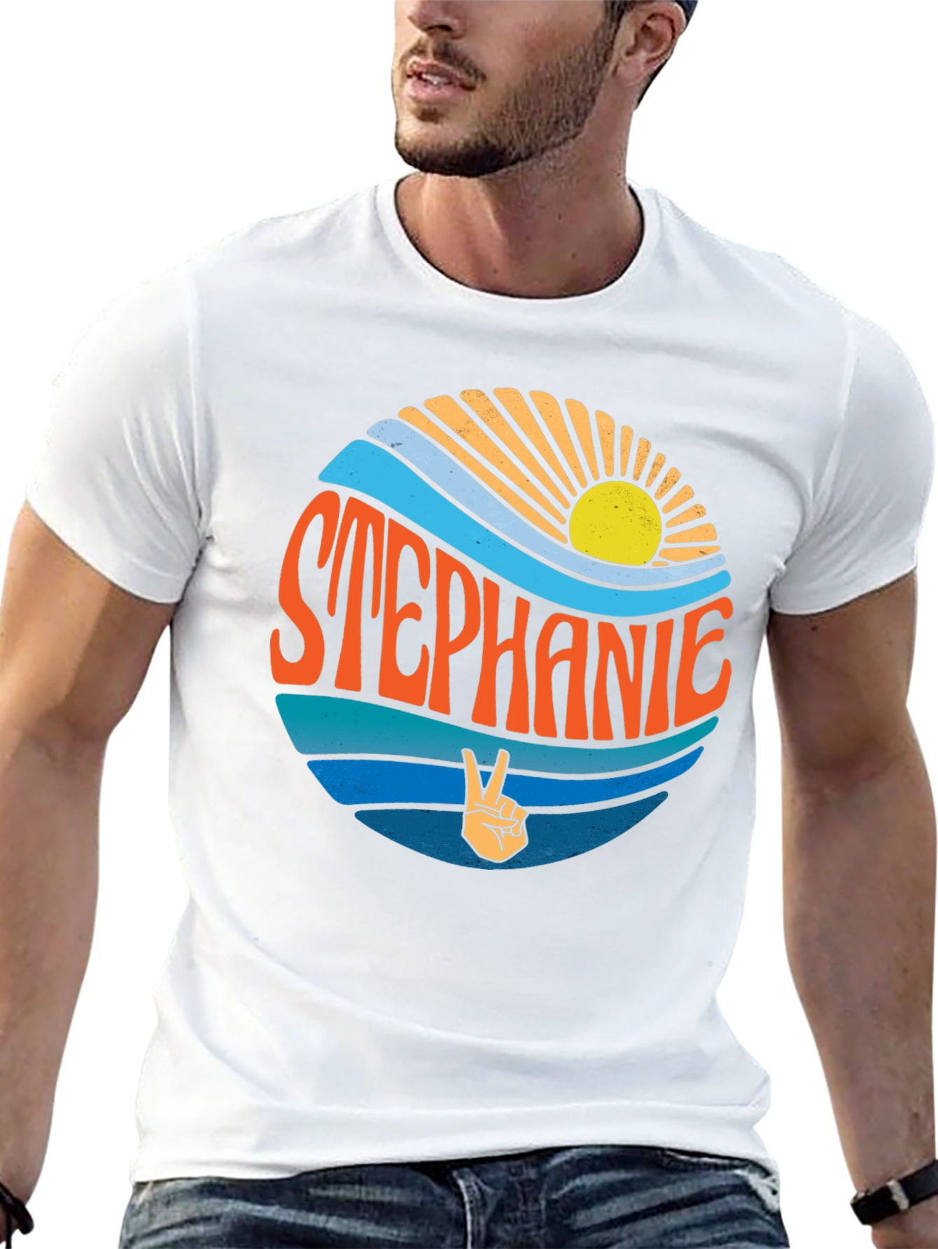 Stephanie Retro T-Shirt - Peace & Sunshine