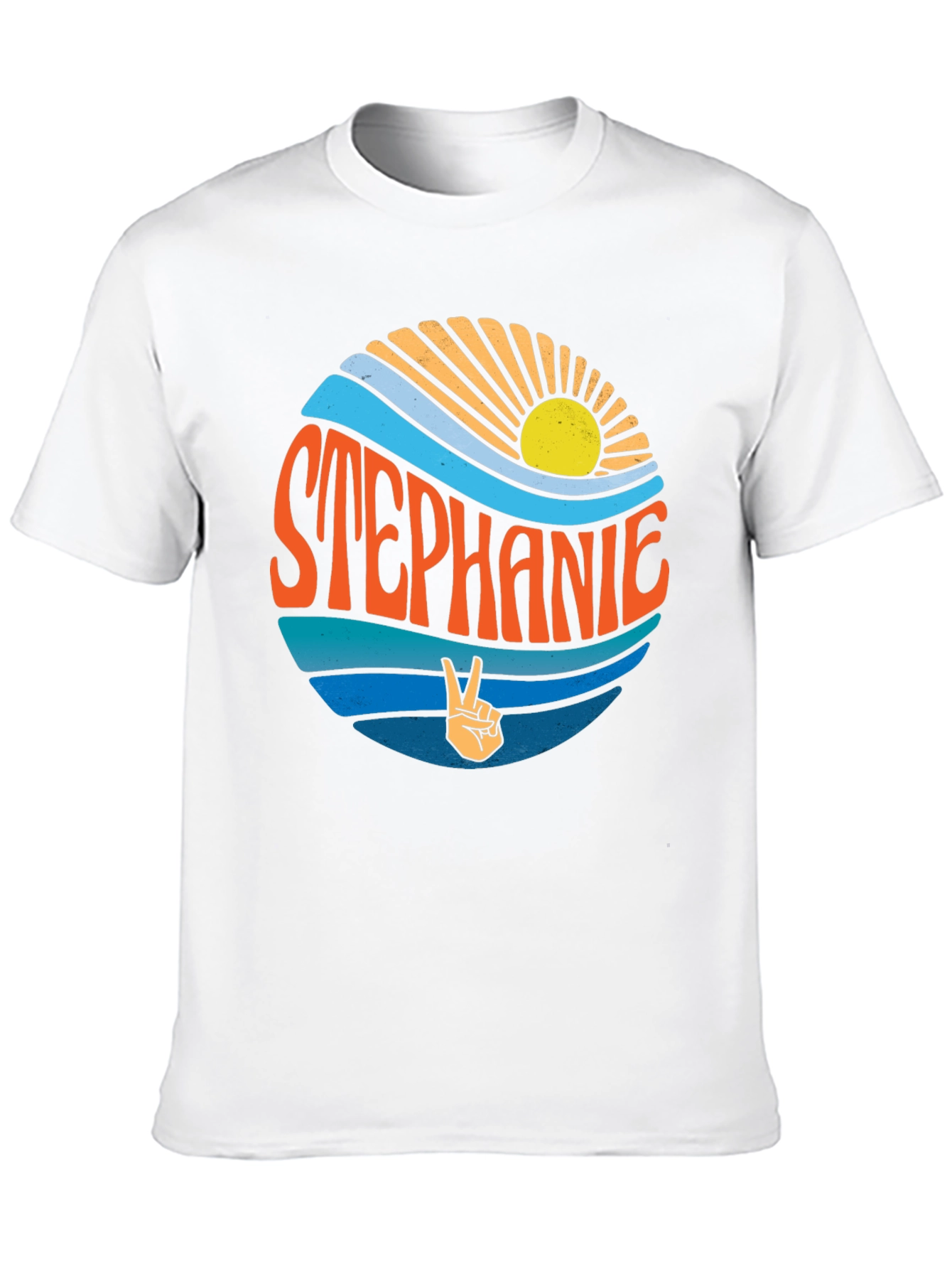 Stephanie Retro T-Shirt - Peace & Sunshine