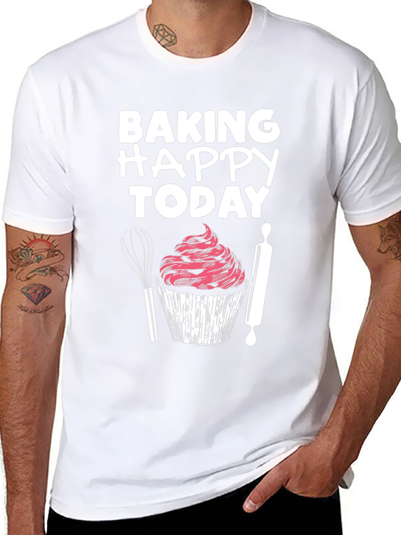 Baking Happy Today Graphic T-Shirt