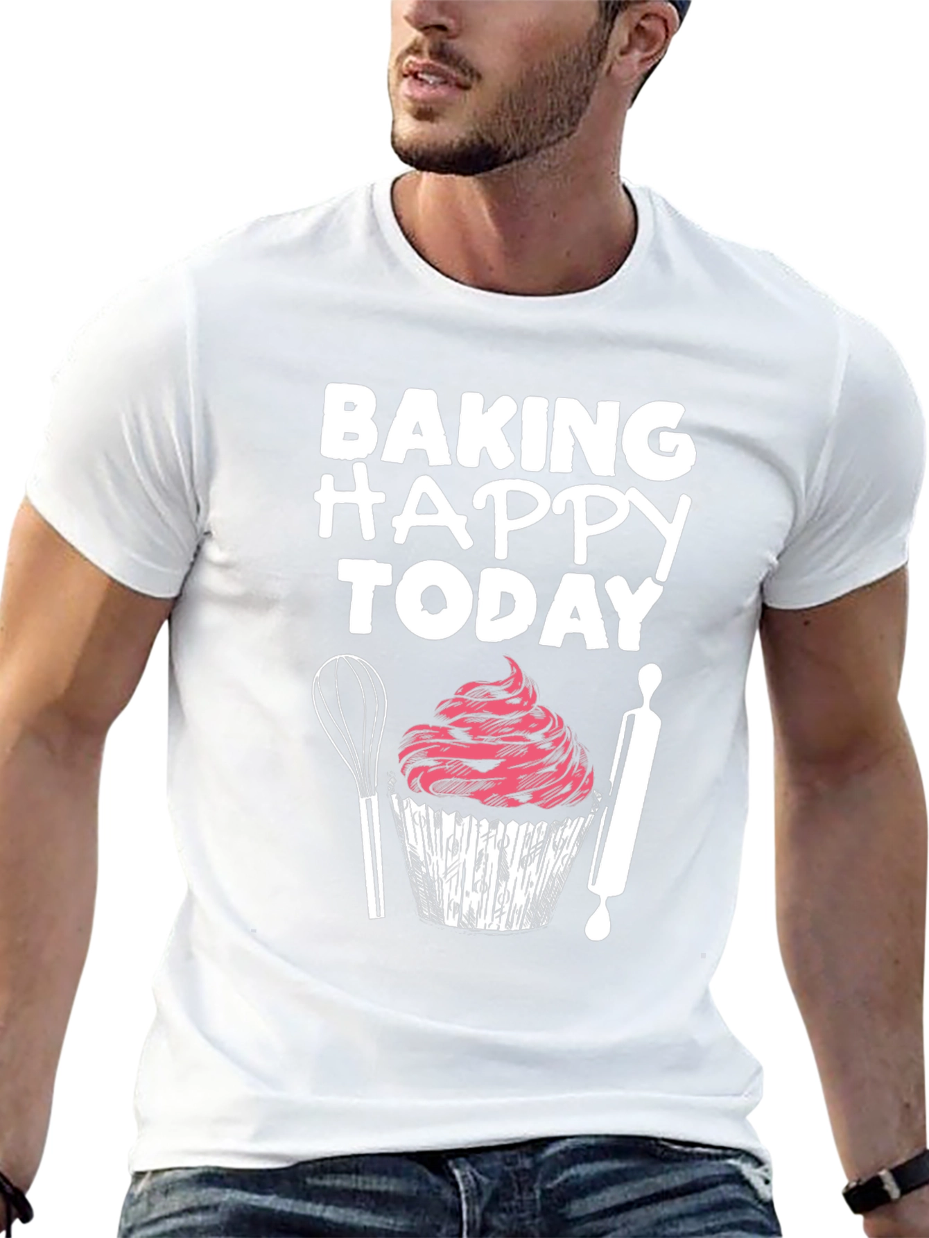 Baking Happy Today Graphic T-Shirt