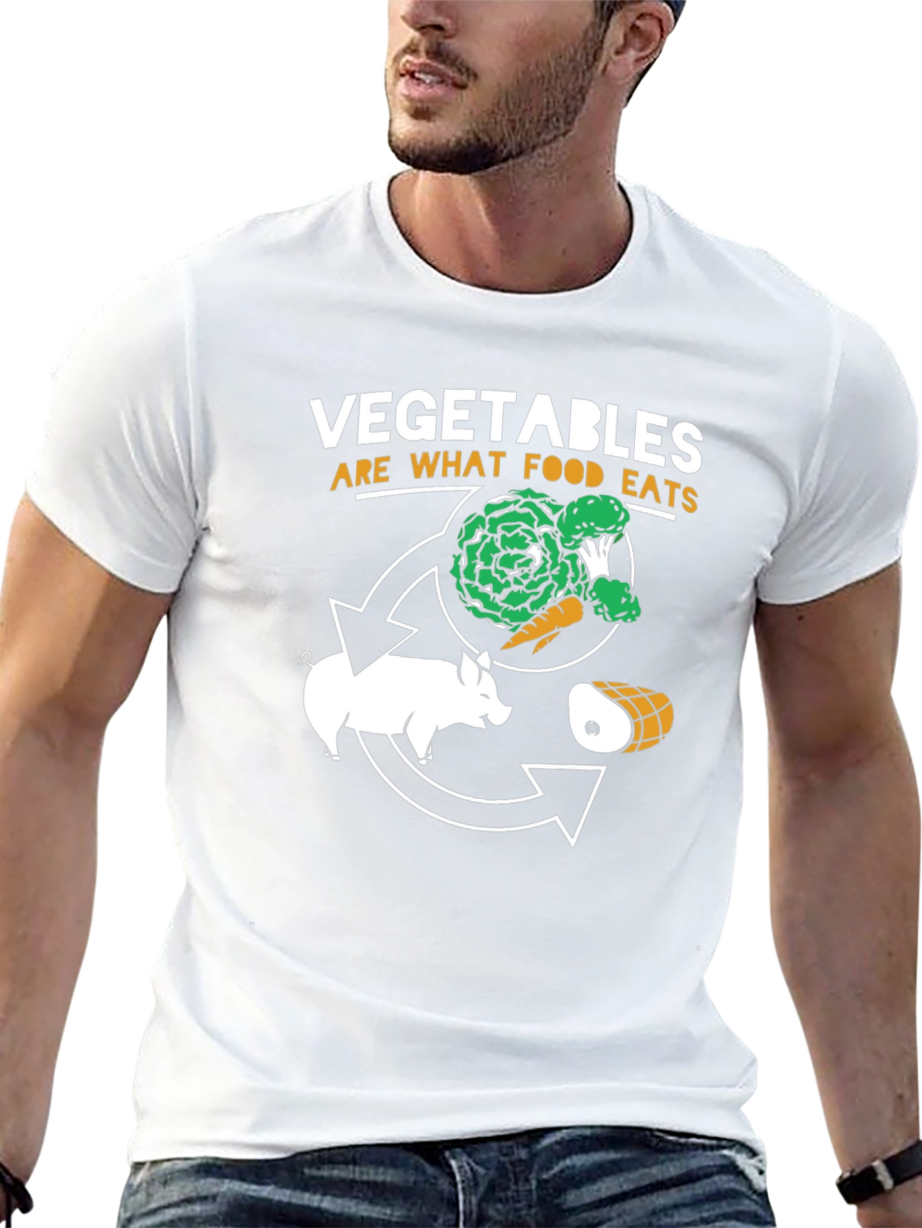 Vegetable Cycle T-Shirt - Food Chain Humor