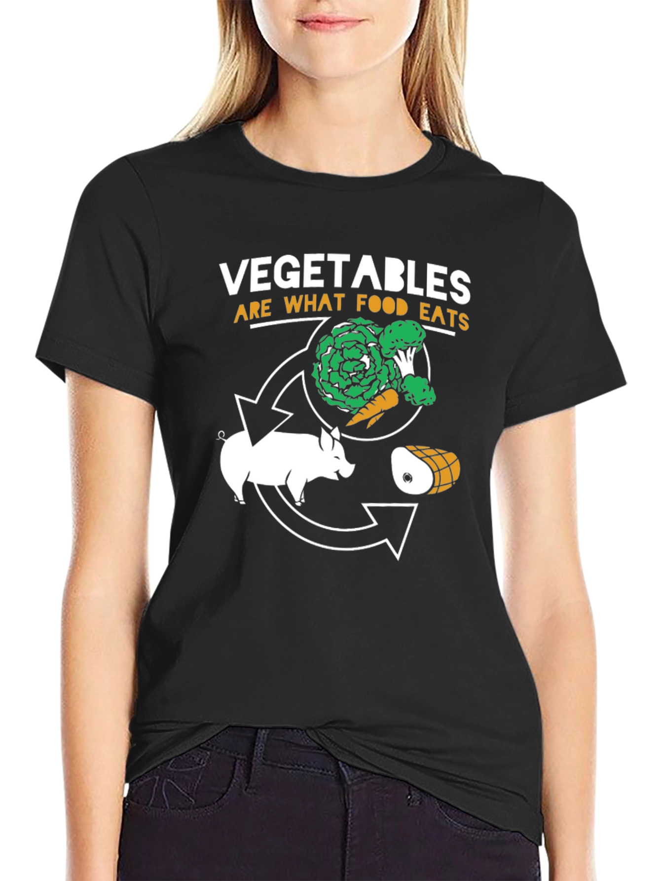 Vegetable Cycle T-Shirt - Food Chain Humor