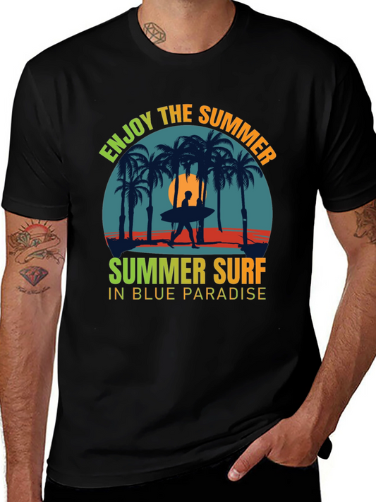Enjoy the Summer Surf Graphic Tee