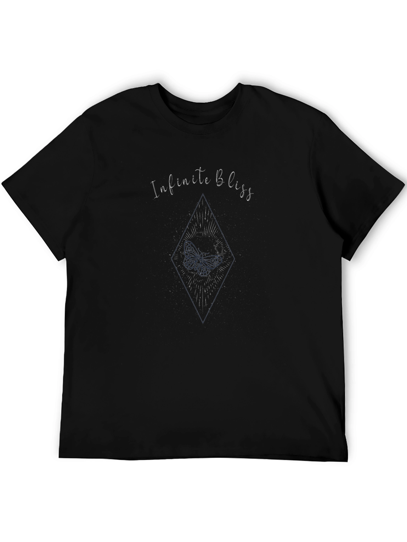 Infinite Bliss Graphic Black T-Shirt