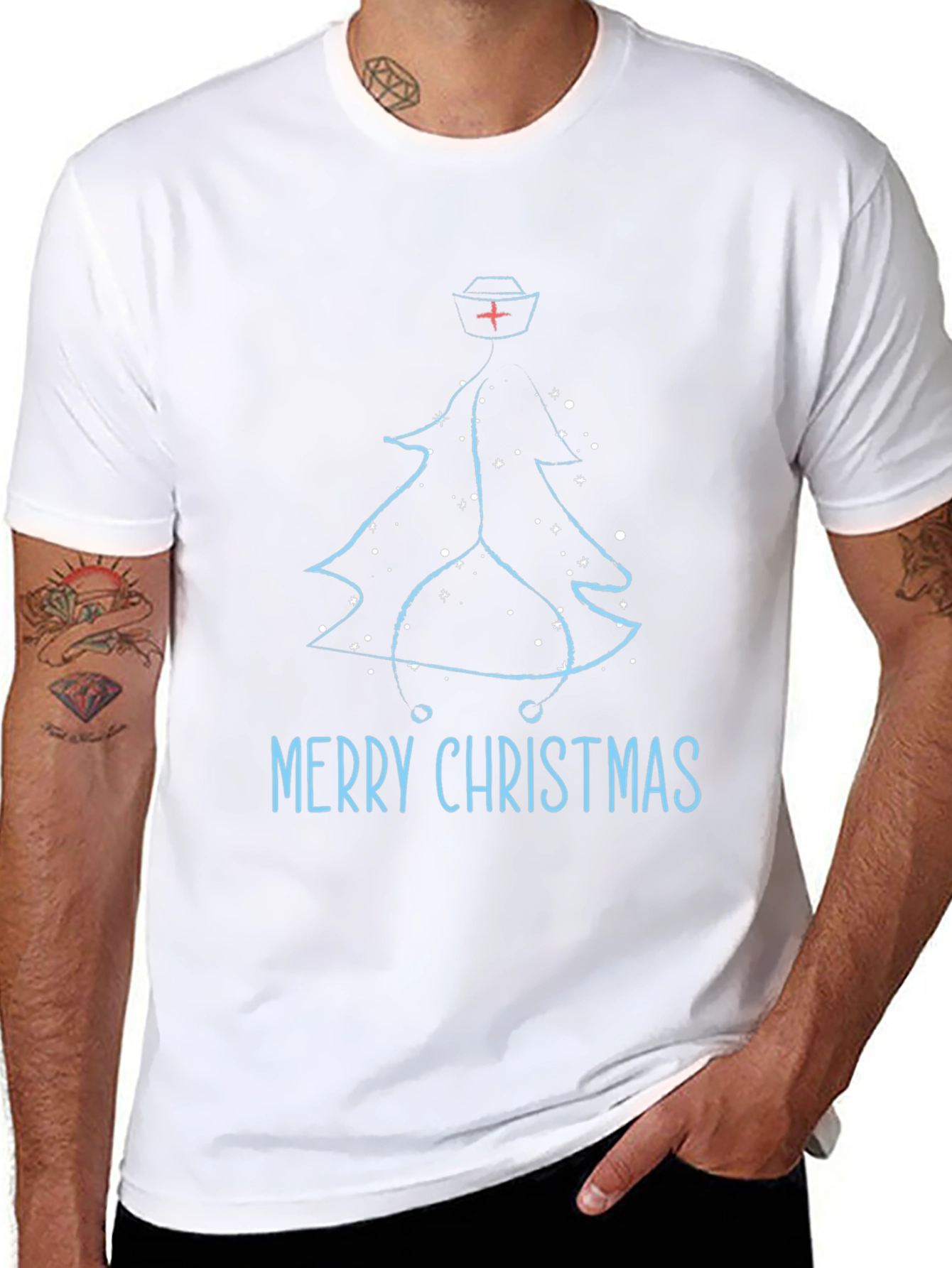Nurse Christmas Tree T-Shirt