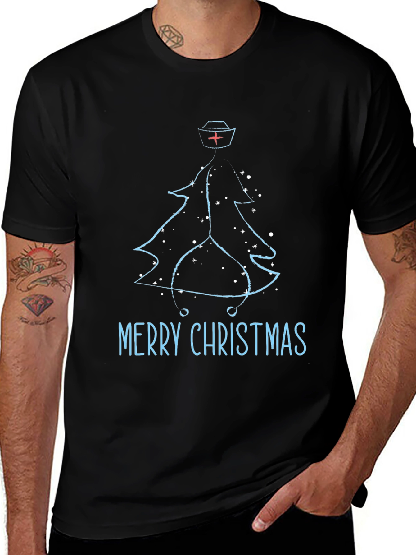 Nurse Christmas Tree T-Shirt