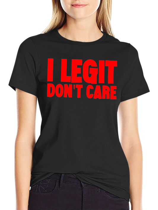 I Legit Dont Care Graphic Tee - Mens Black T-Shirt