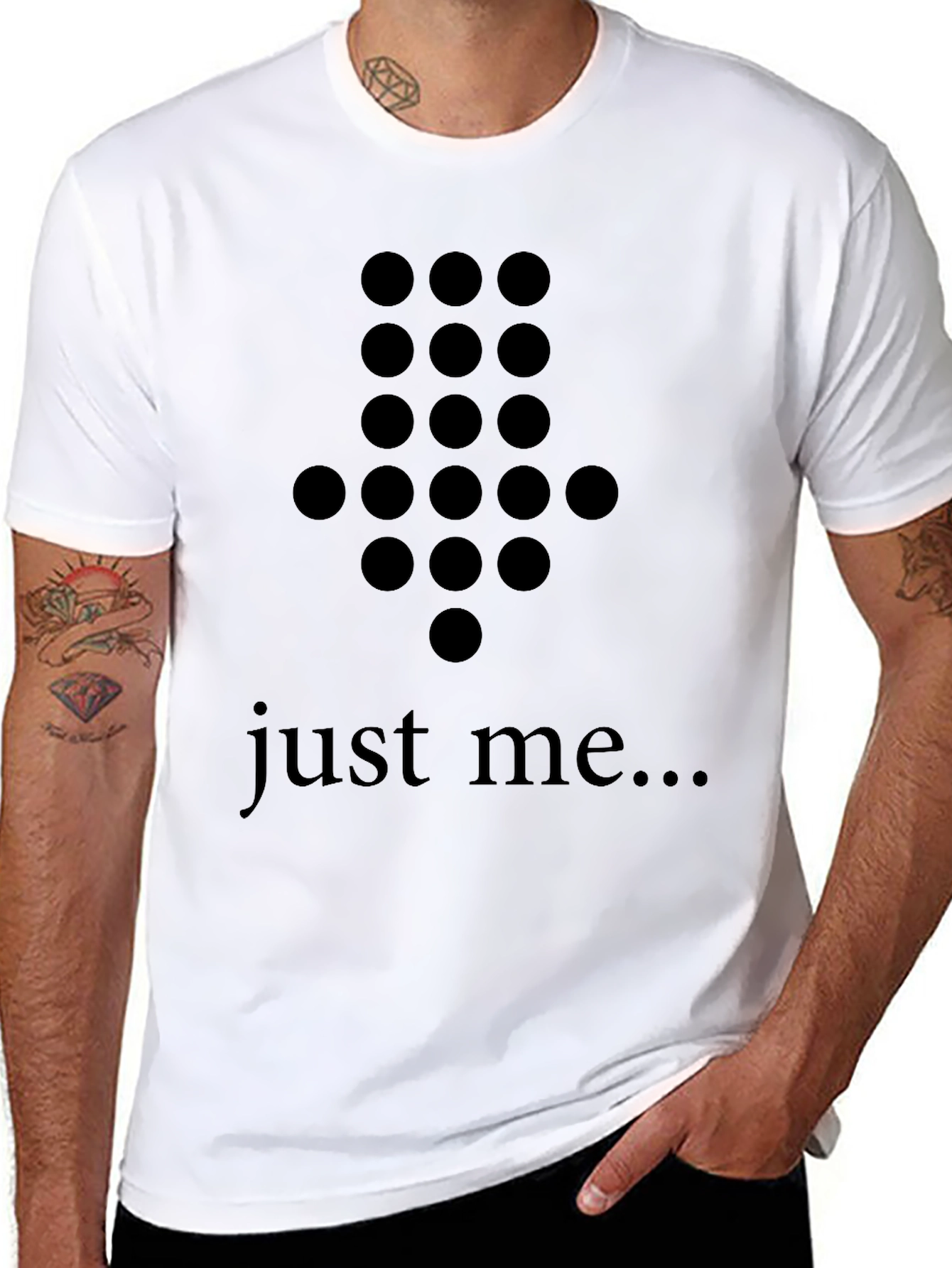 Dot Arrow Graphic Tee - Just Me...