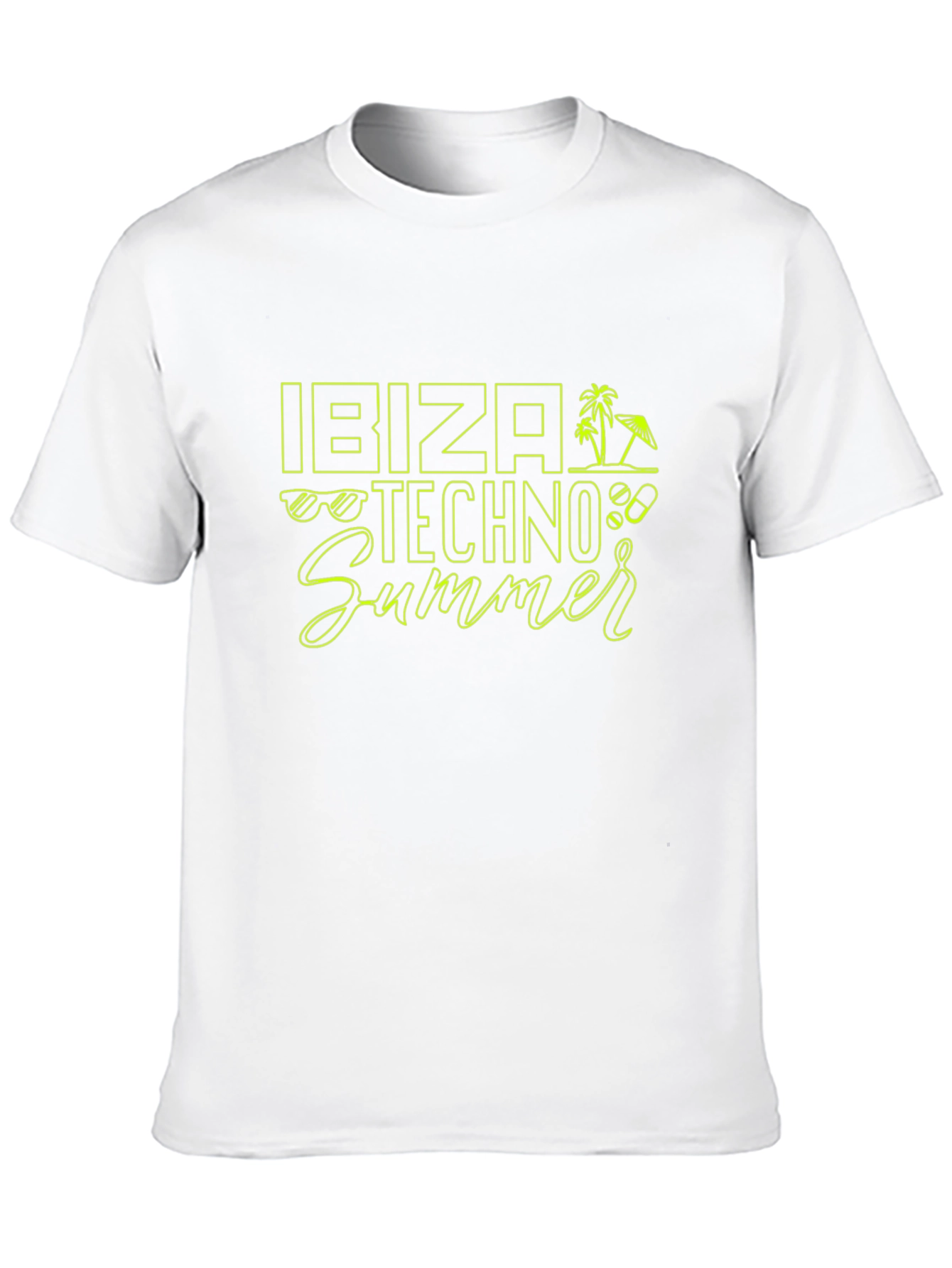 Ibiza Techno Summer Black T-Shirt