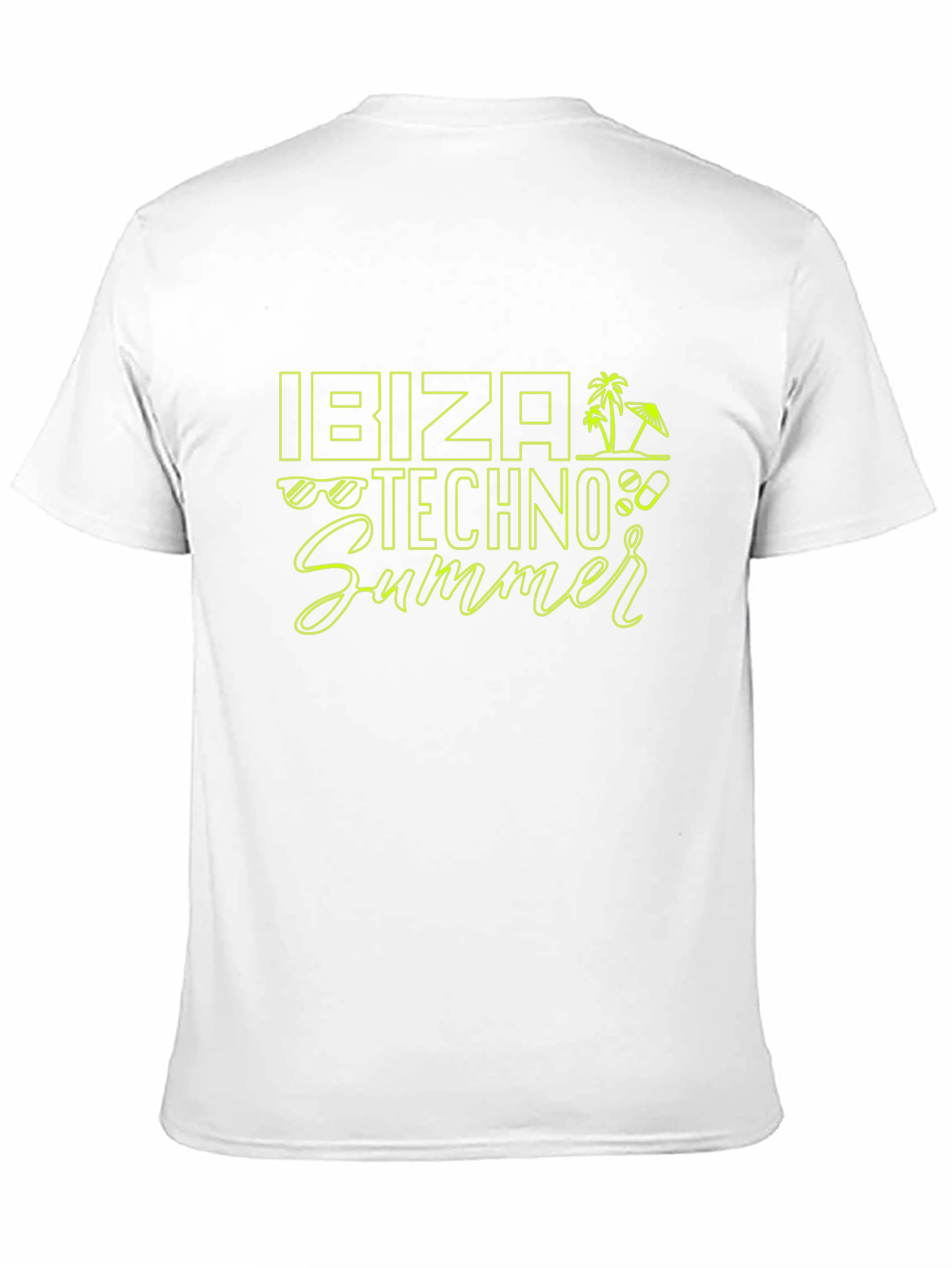 Ibiza Techno Summer Black T-Shirt