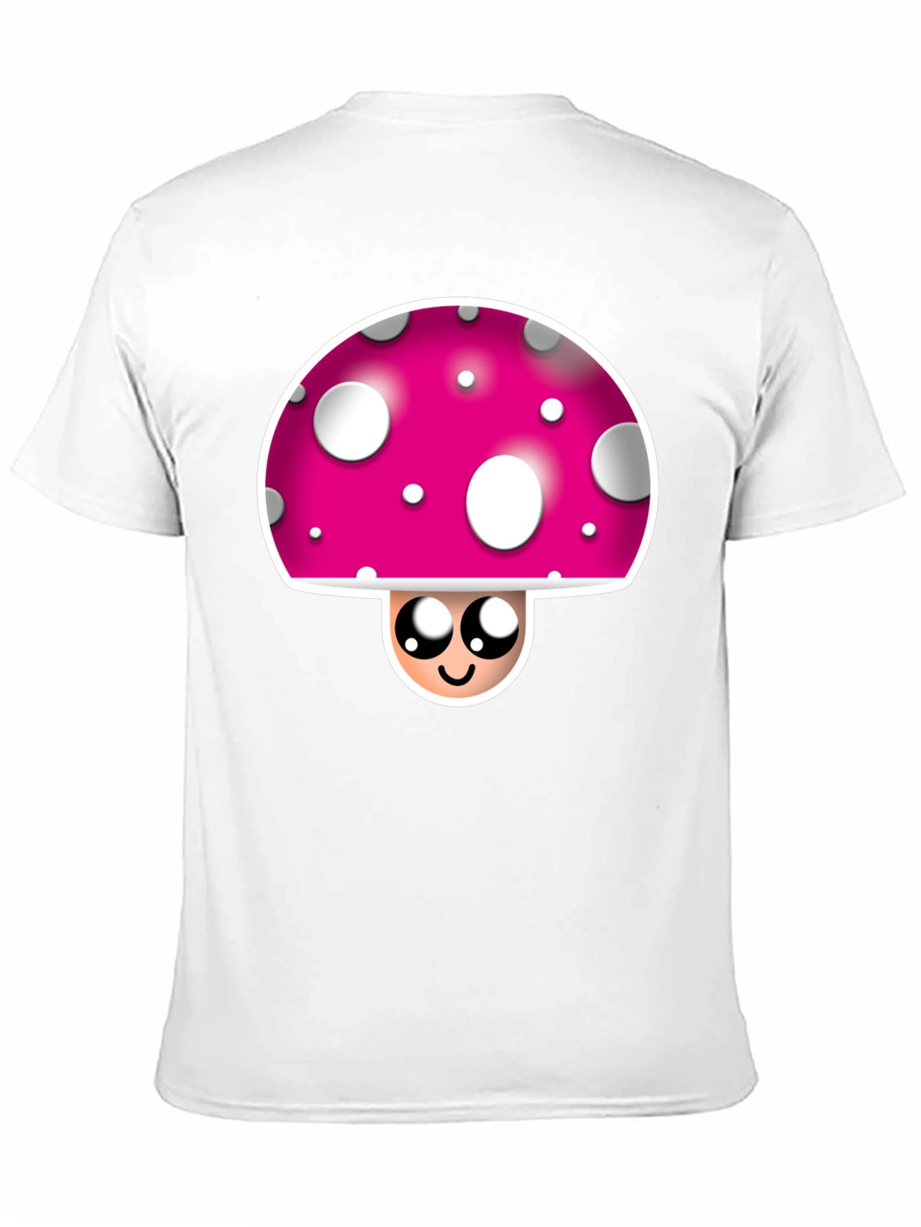 Funky Mushroom Graphic Tee - Black Crew Neck