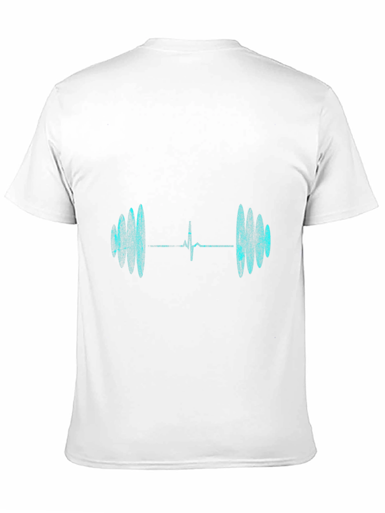Heartbeat Barbell Graphic Tee - Black