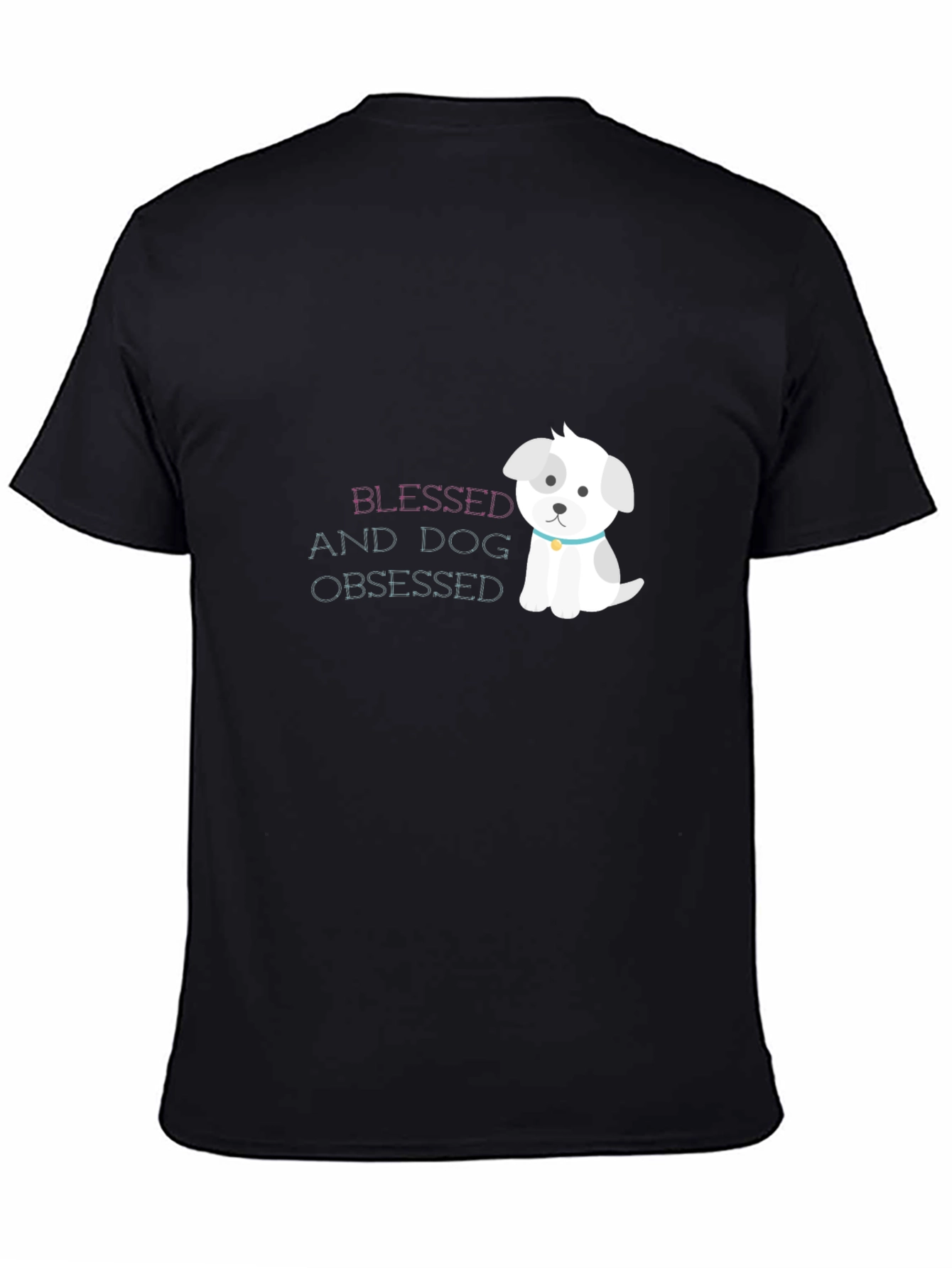 Blessed & Dog Obsessed Black Graphic T-Shirt