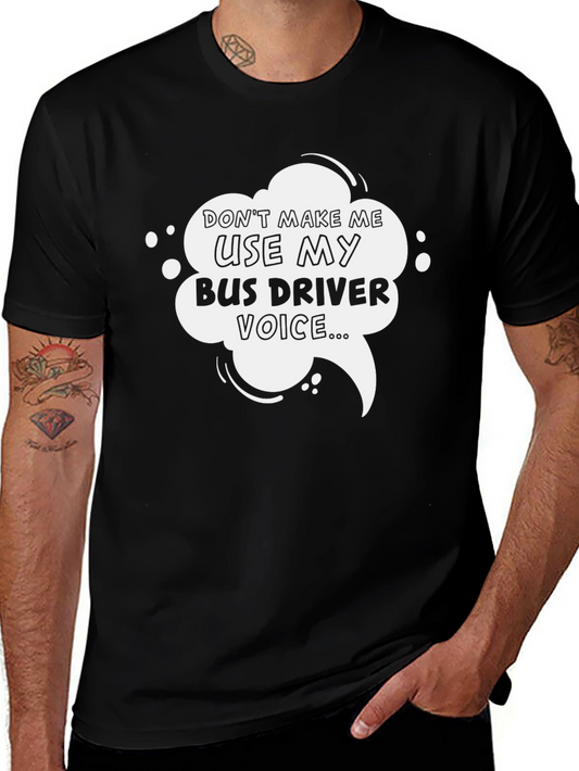 Bus Driver Voice Graphic Tee - Black