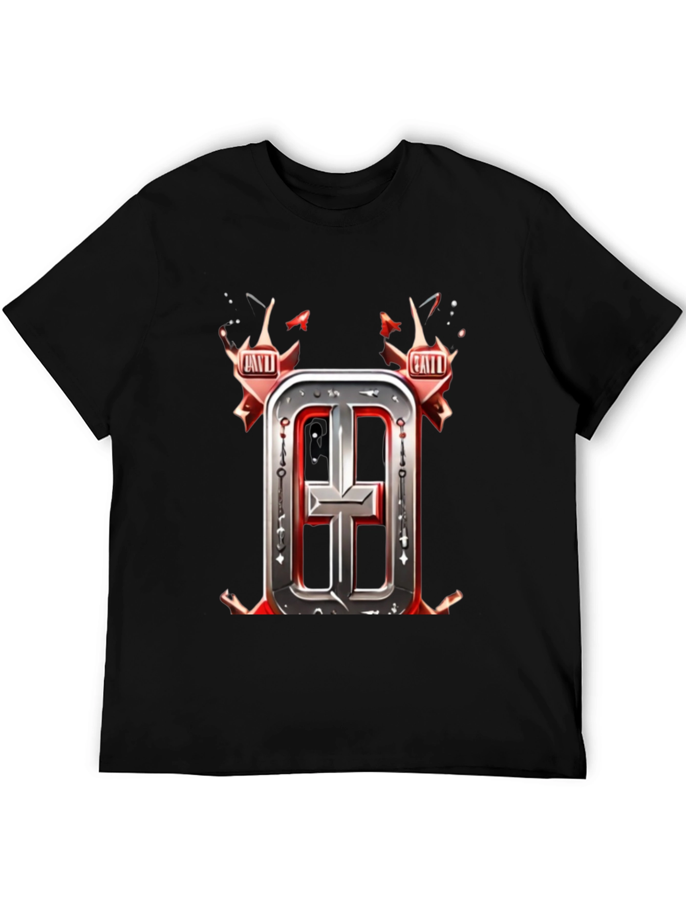 Edgy Graphic Tee - Dark Cross Design