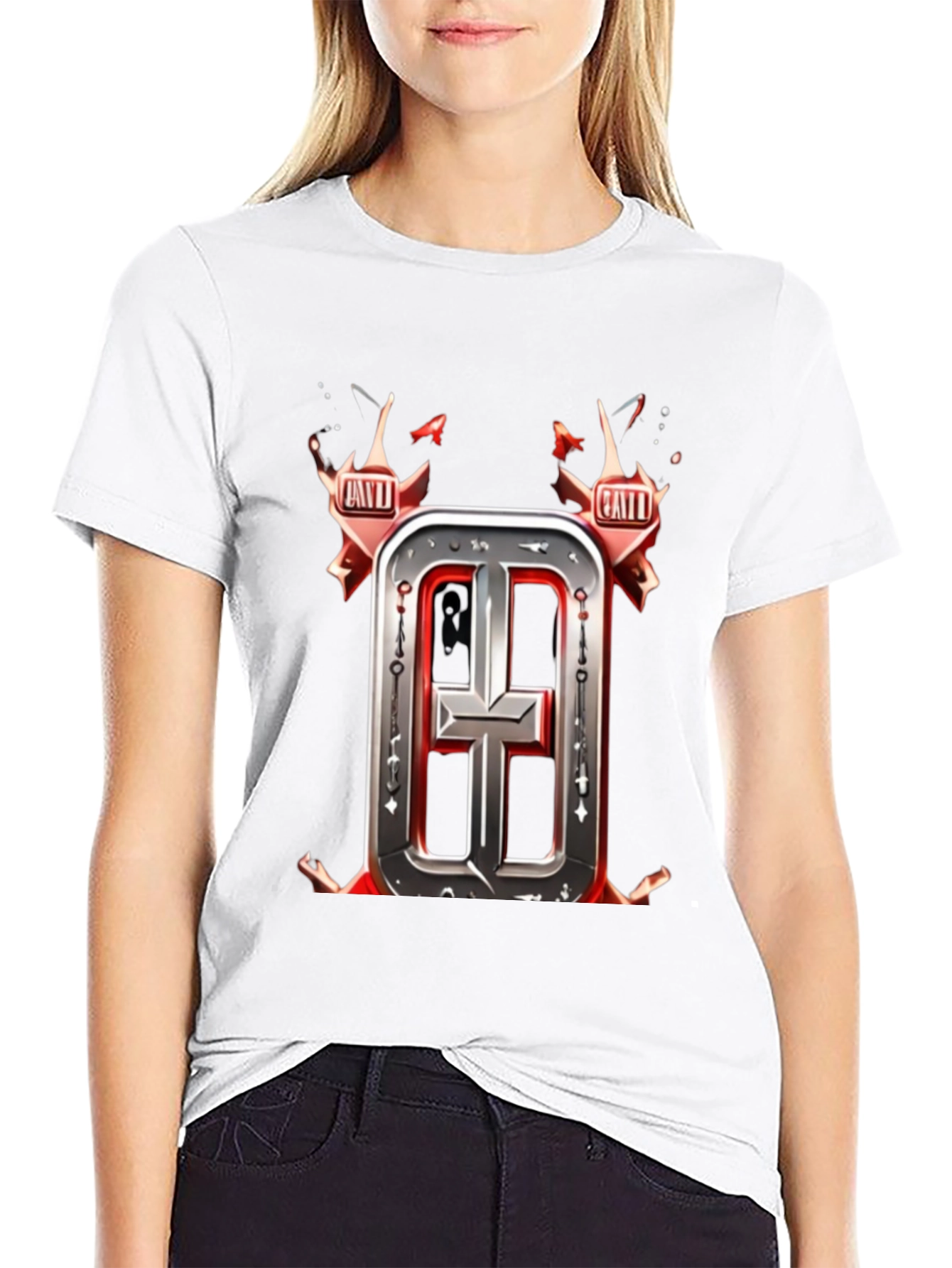 Edgy Graphic Tee - Dark Cross Design