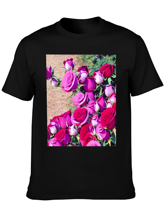 Floral Print T-Shirt: Roses Graphic Tee