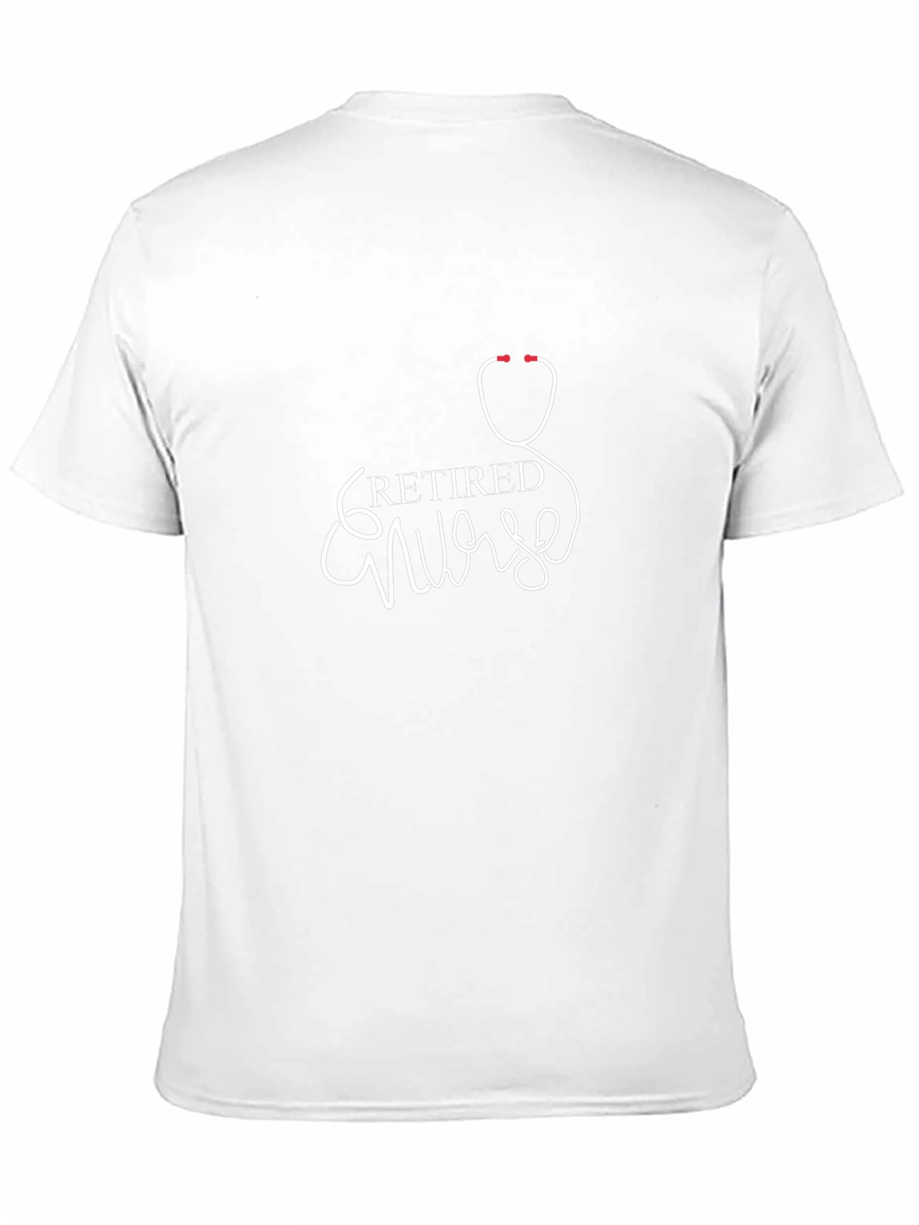 Retired Nurse Stethoscope Graphic Tee - Black