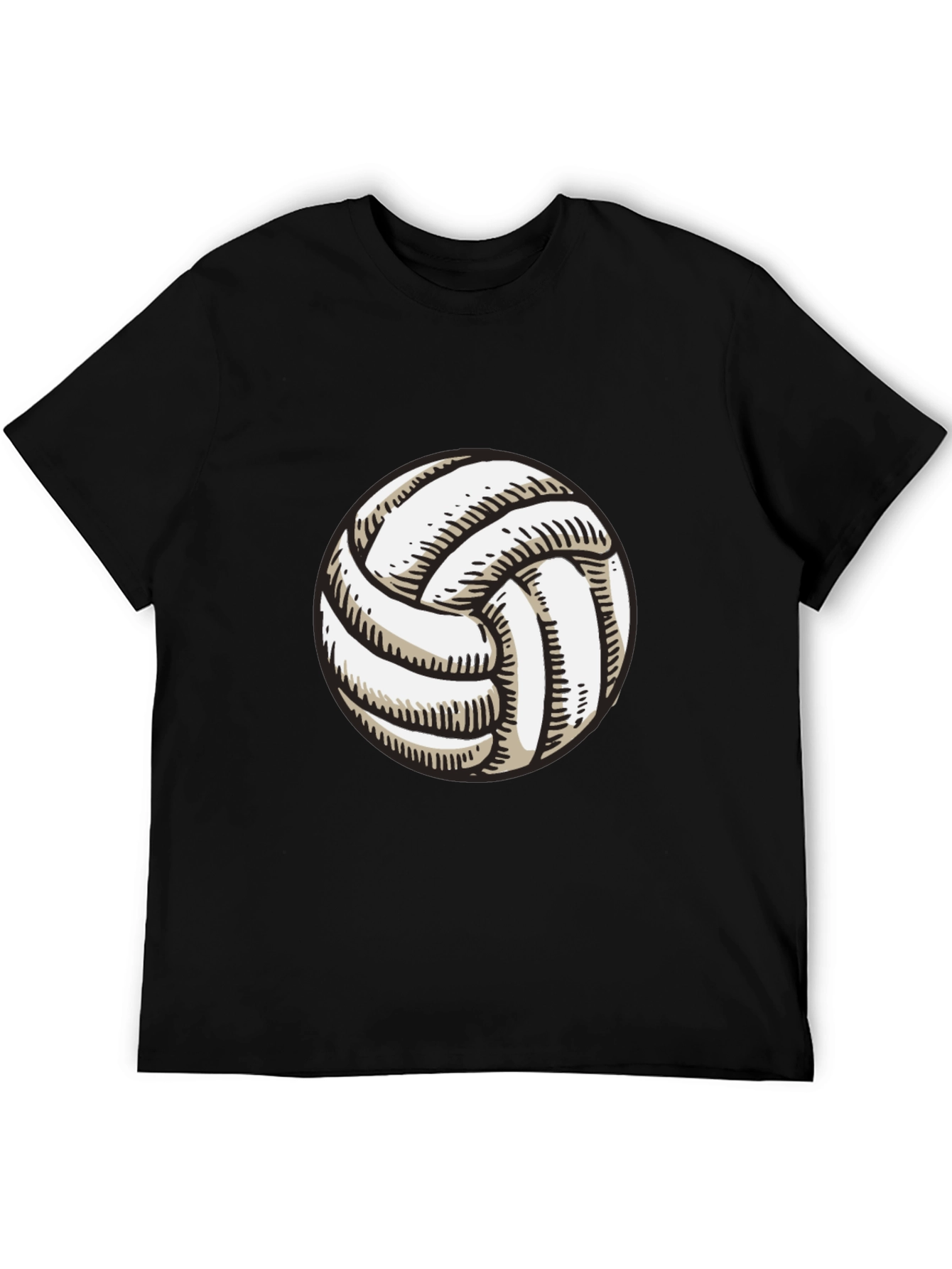 Volleyball Graphic Tee - Classic Black T-Shirt