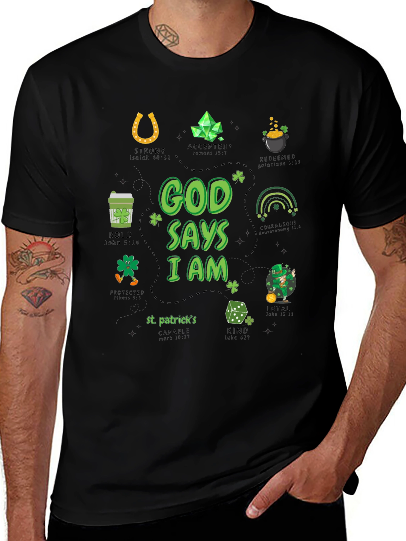 God Says I Am St. Patricks Day T-Shirt
