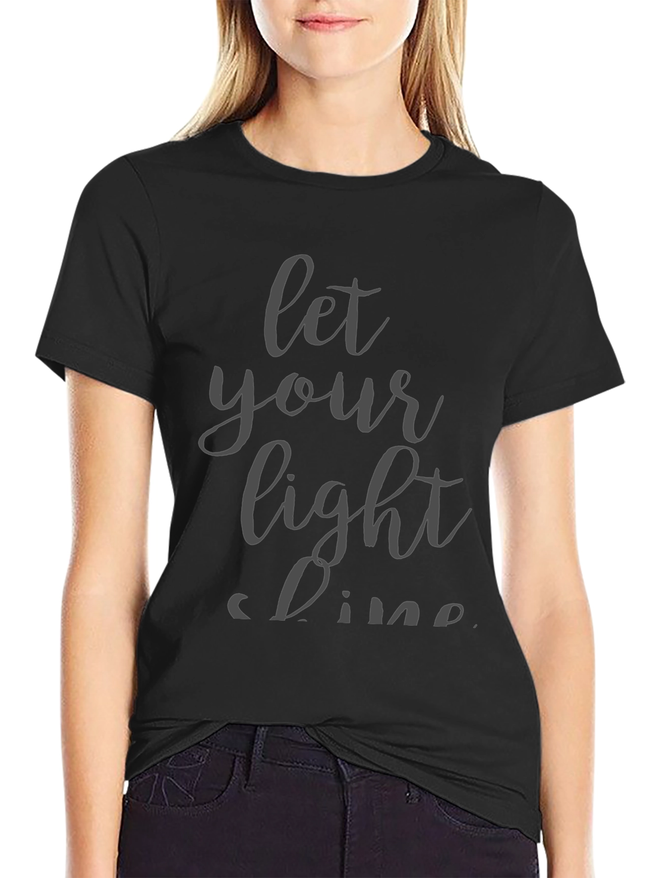 Let Your Light Shine Black T-Shirt