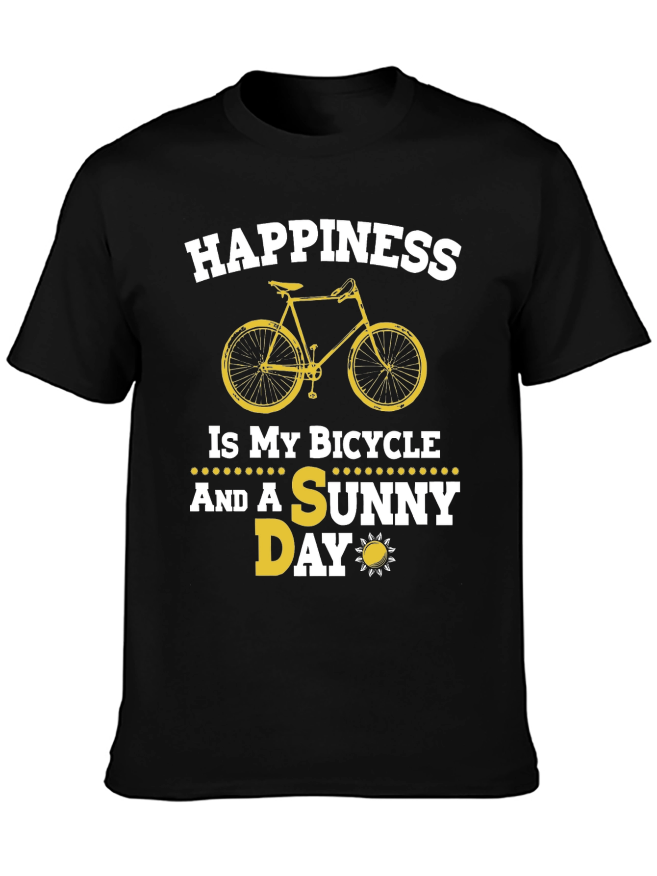 Happiness Bicycle & Sunny Day T-Shirt