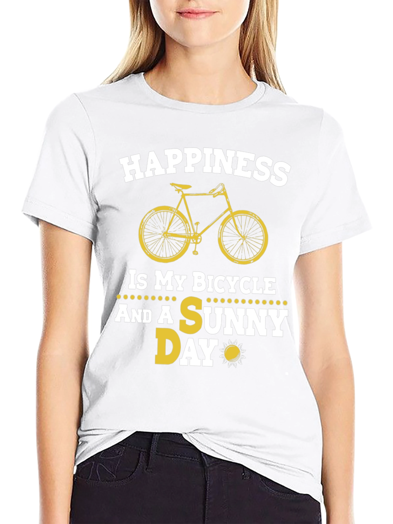 Happiness Bicycle & Sunny Day T-Shirt