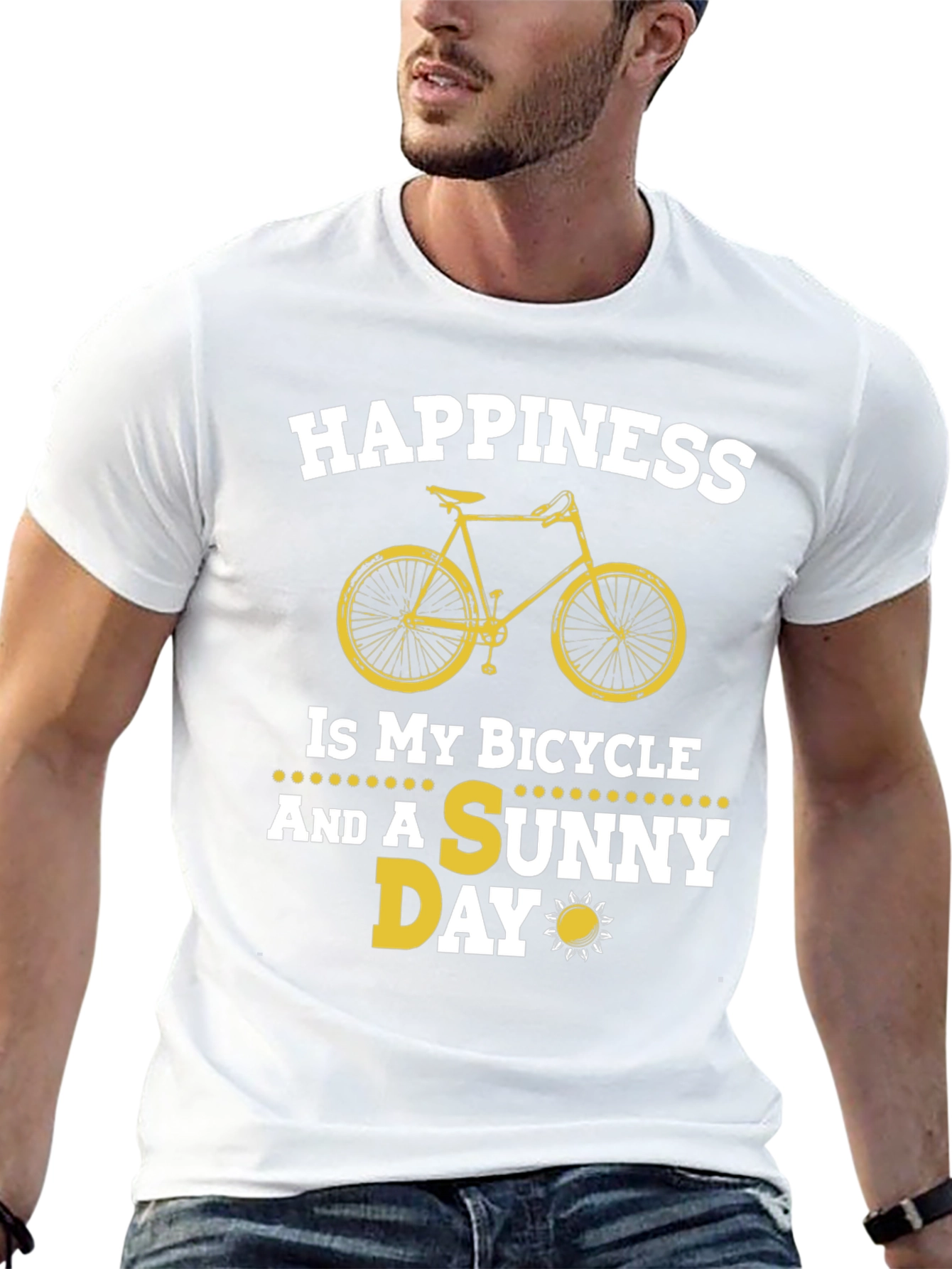 Happiness Bicycle & Sunny Day T-Shirt