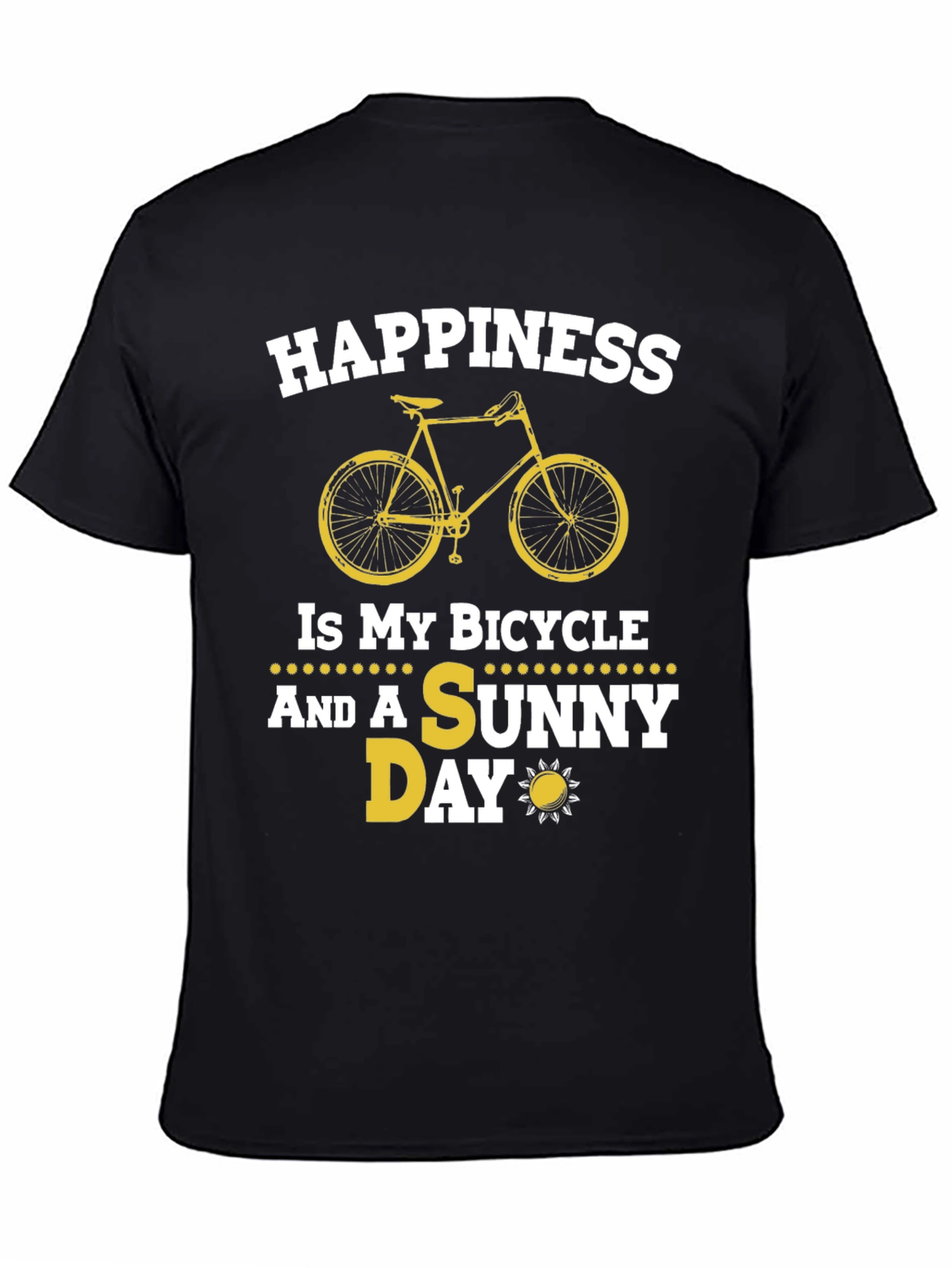 Happiness Bicycle & Sunny Day T-Shirt