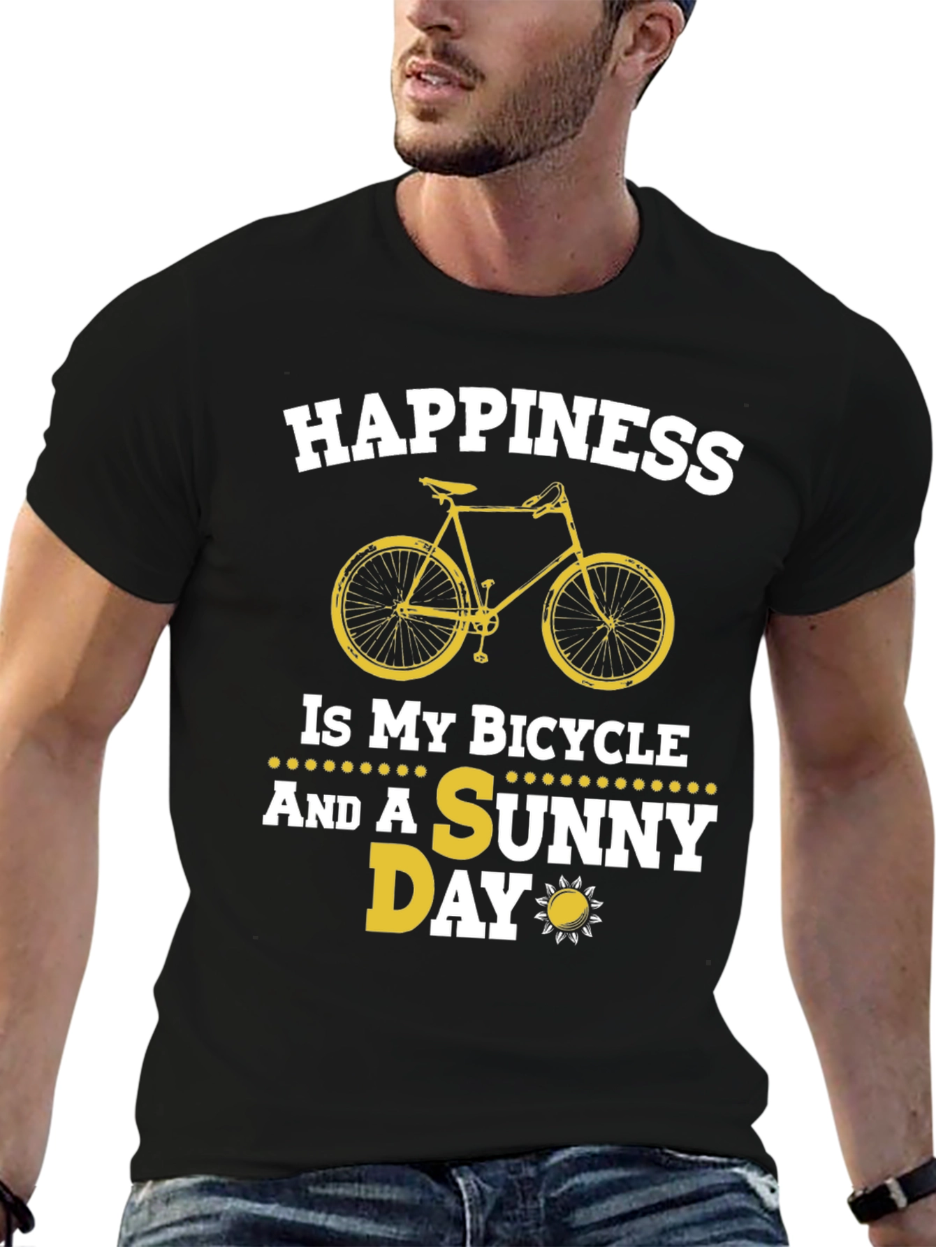 Happiness Bicycle & Sunny Day T-Shirt