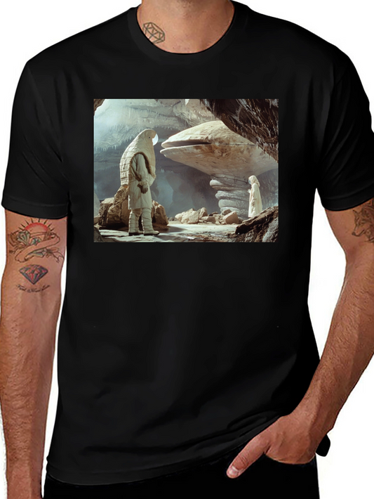 Sci-Fi Cave Dweller T-Shirt - Unique Design