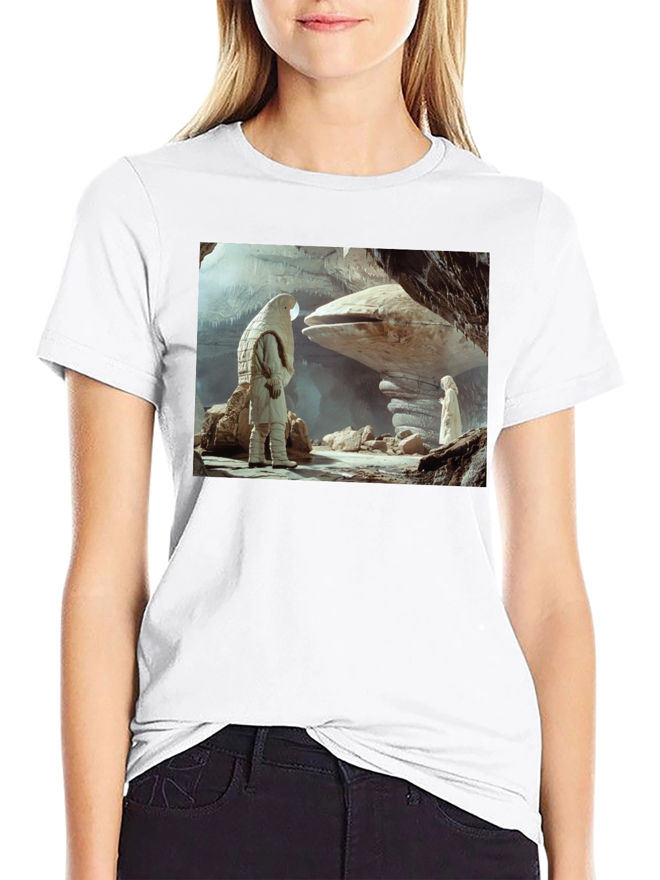 Sci-Fi Cave Dweller T-Shirt - Unique Design