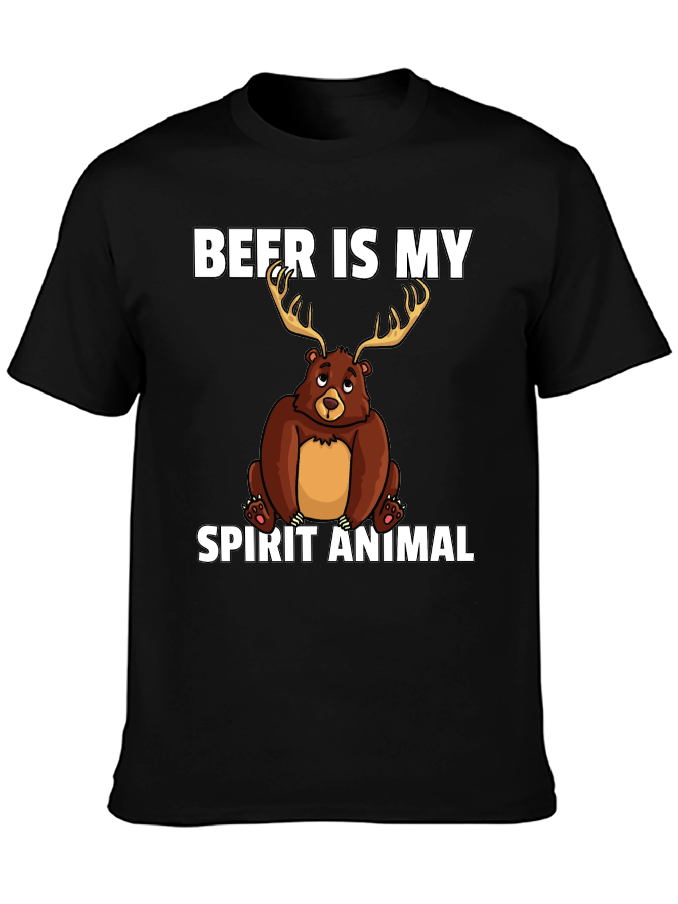 Beer Is My Spirit Animal Graphic T-Shirt