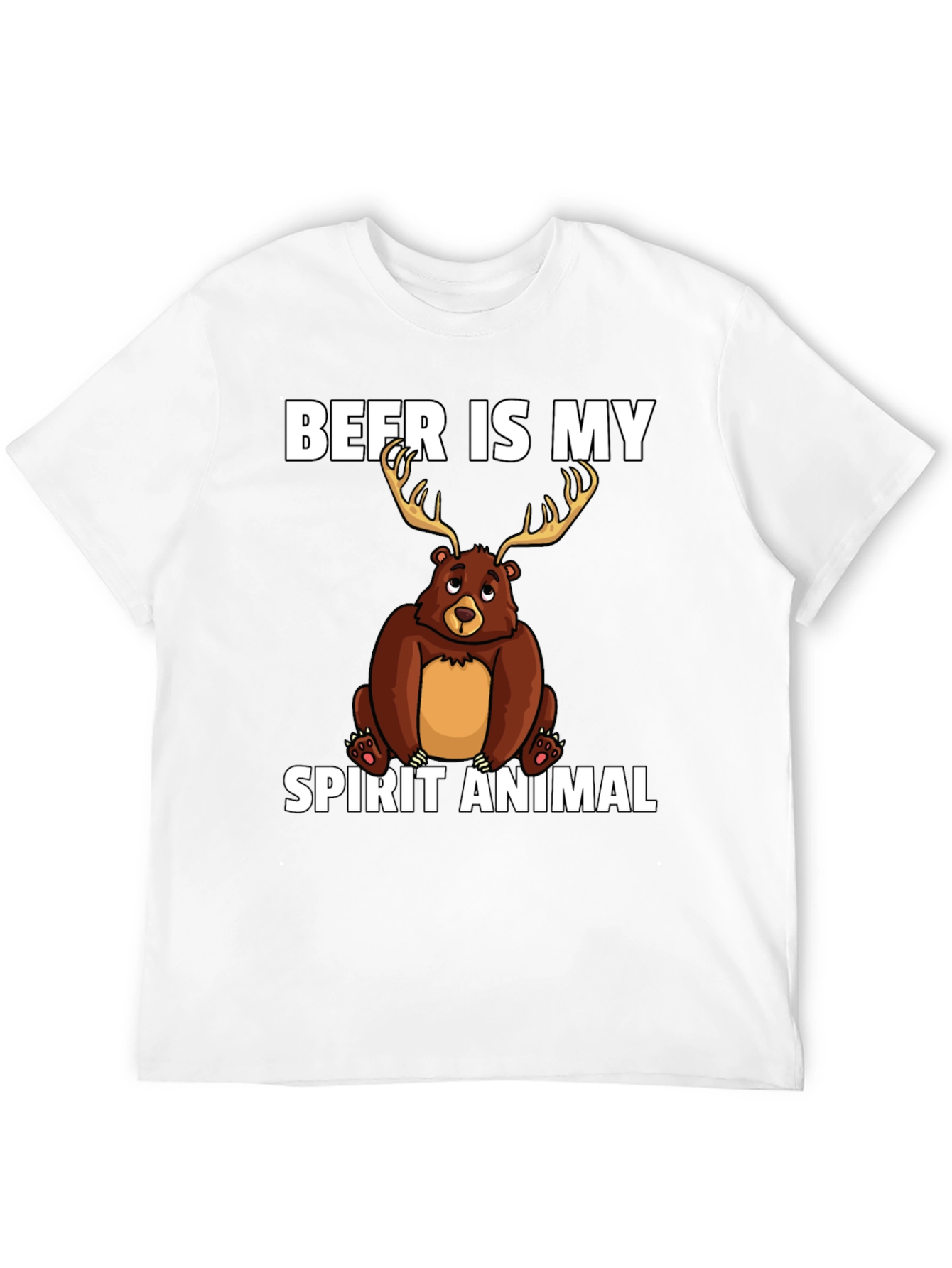 Beer Is My Spirit Animal Graphic T-Shirt