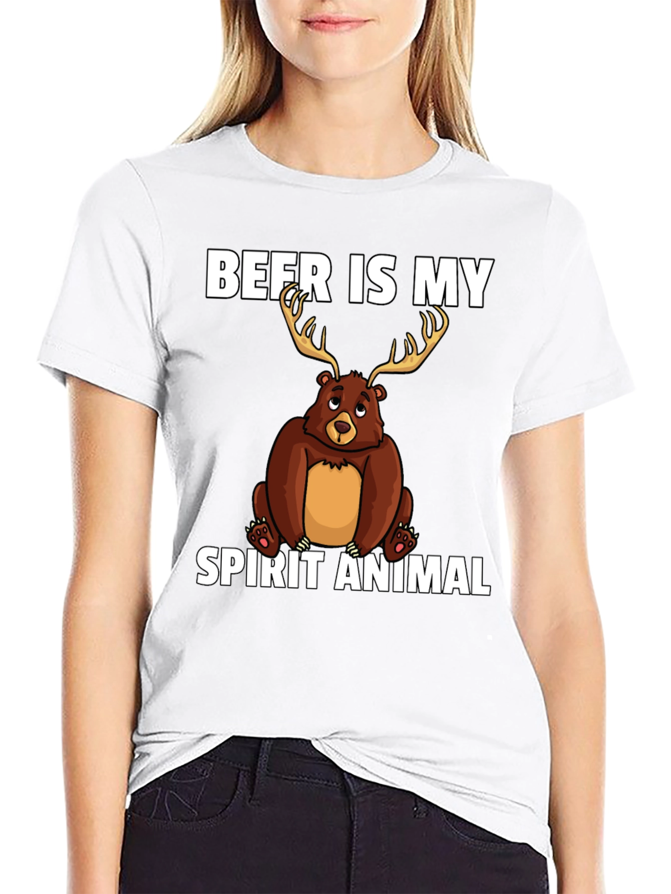 Beer Is My Spirit Animal Graphic T-Shirt