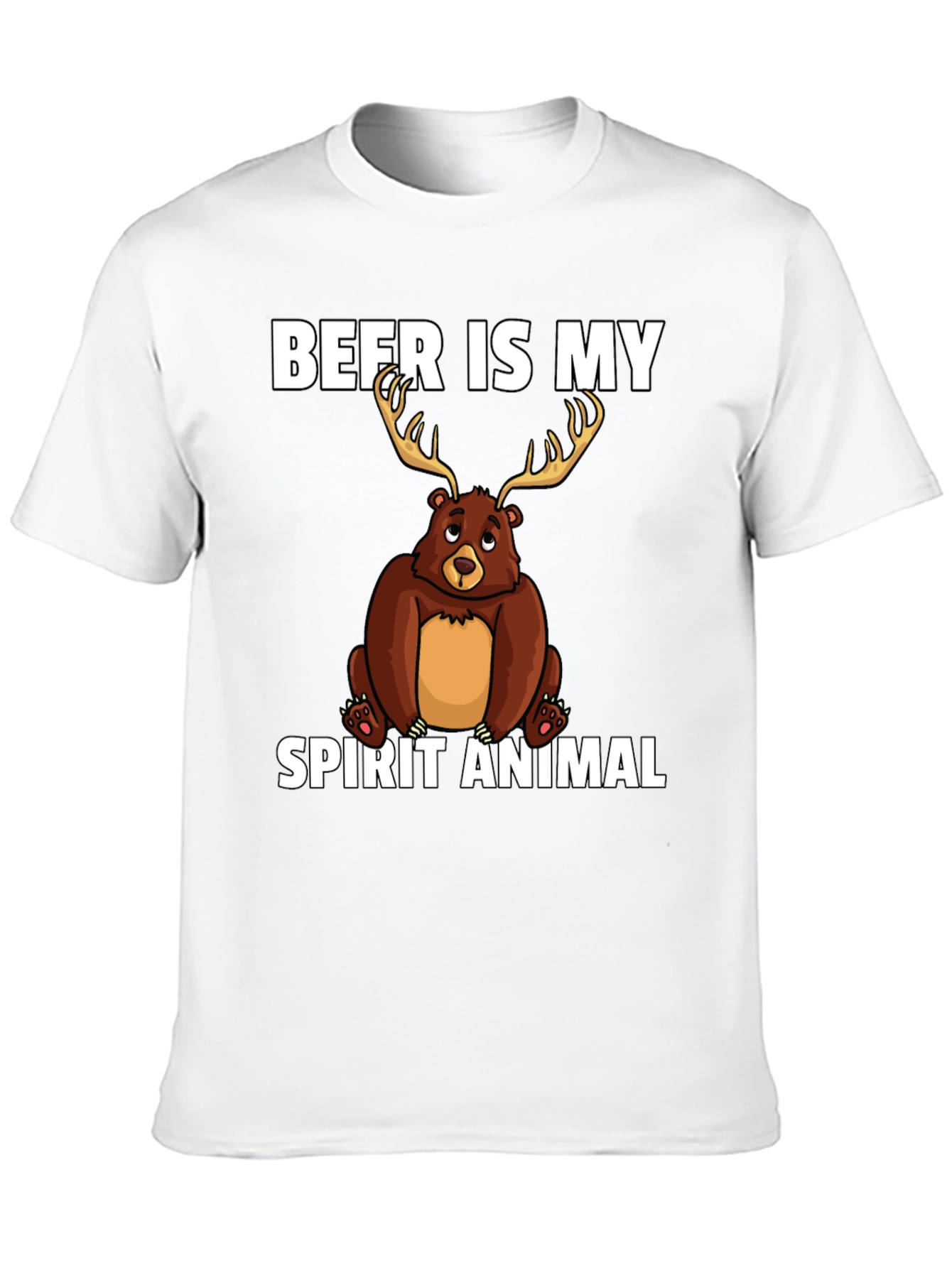 Beer Is My Spirit Animal Graphic T-Shirt
